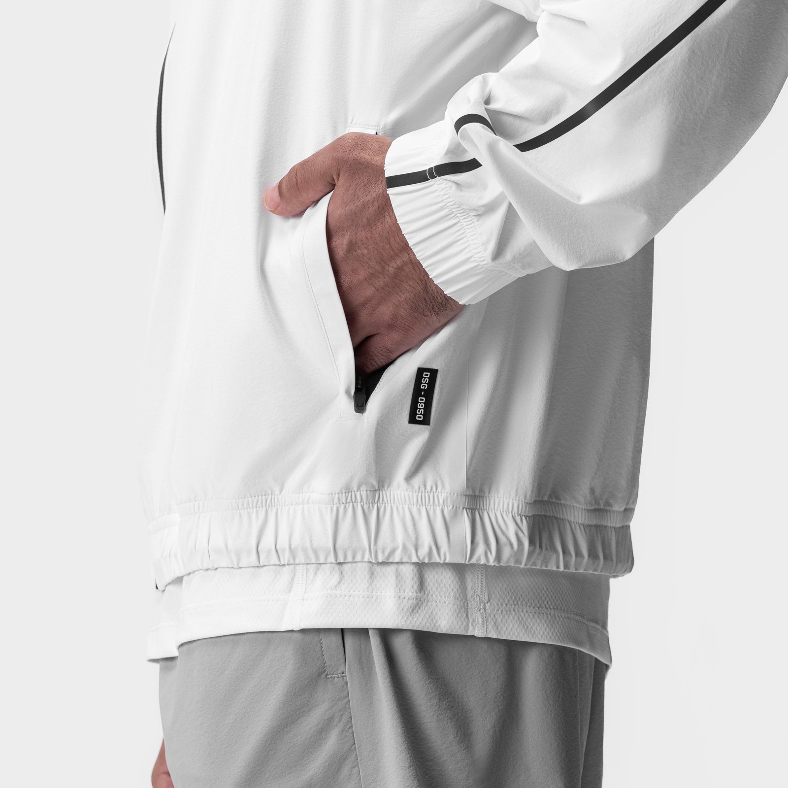0950. Aerotex™ Track Jacket White/Black | ASRV discount