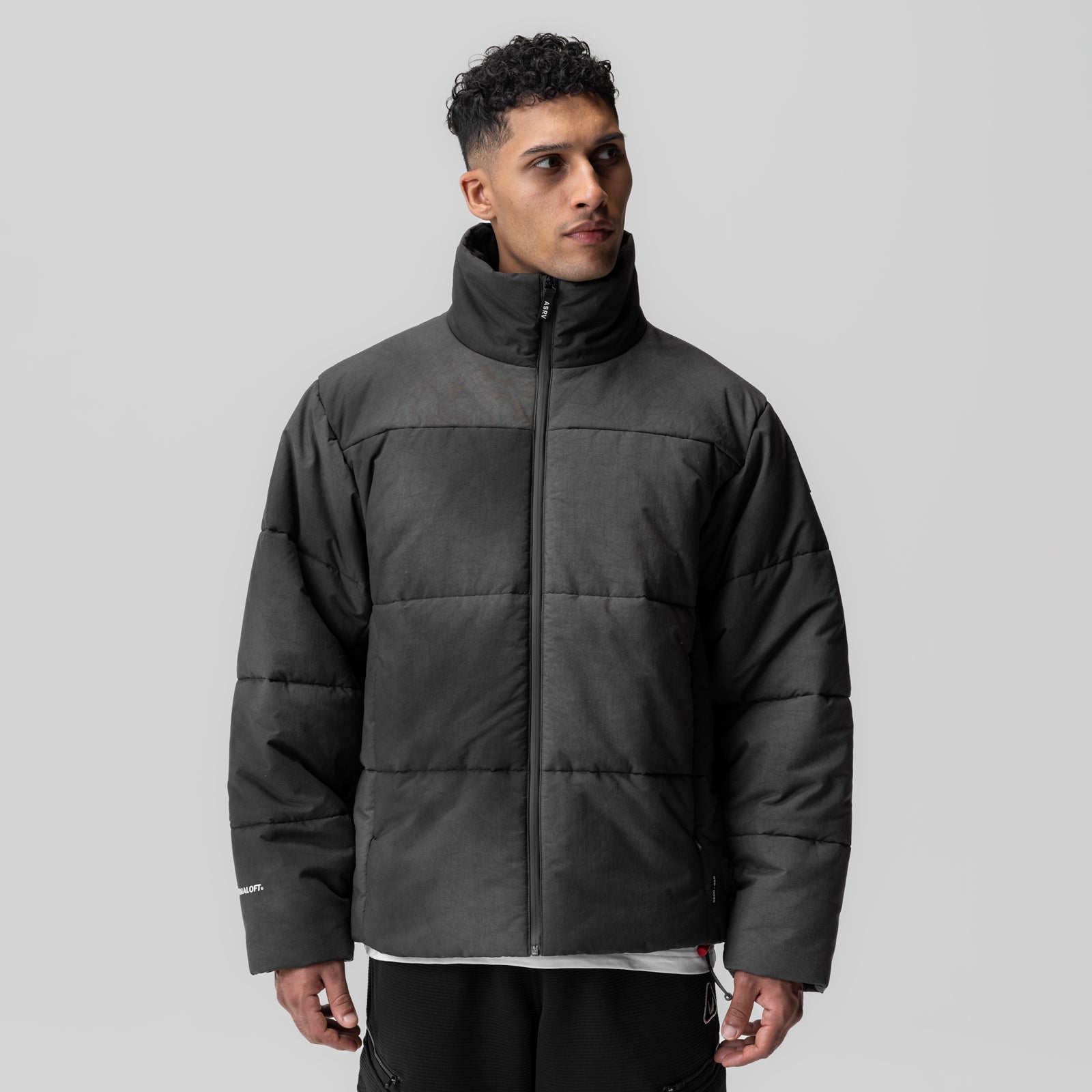 0900. PrimaLoft® Weather-Ready Puffer Jacket Black "Wave Dye" | ASRV Discount