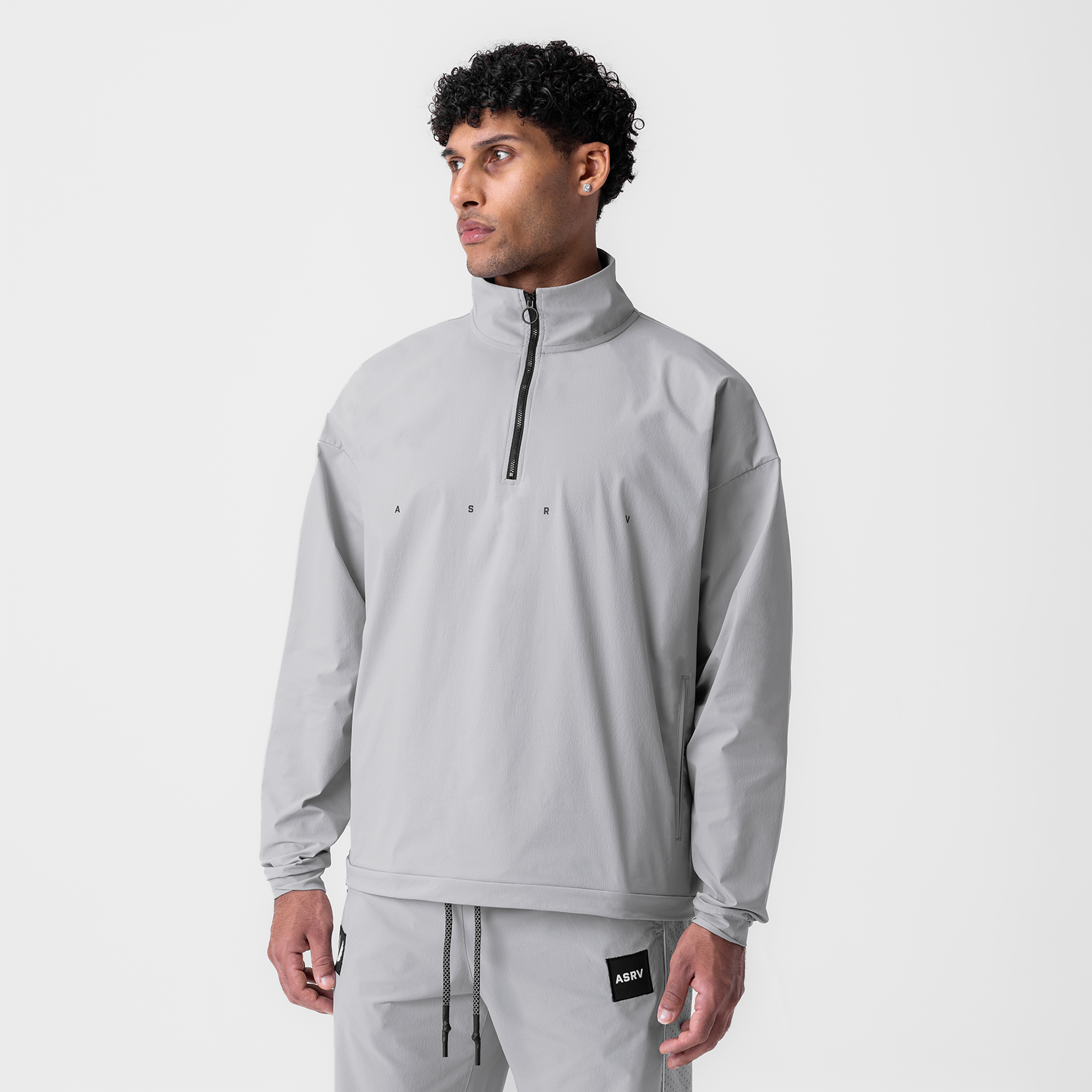 0970. Ripstop Quarter Zip Jacket Slate Grey | ASRV near me