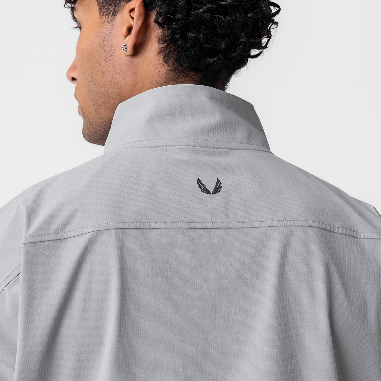 0970. Ripstop Quarter Zip Jacket Slate Grey | ASRV near me