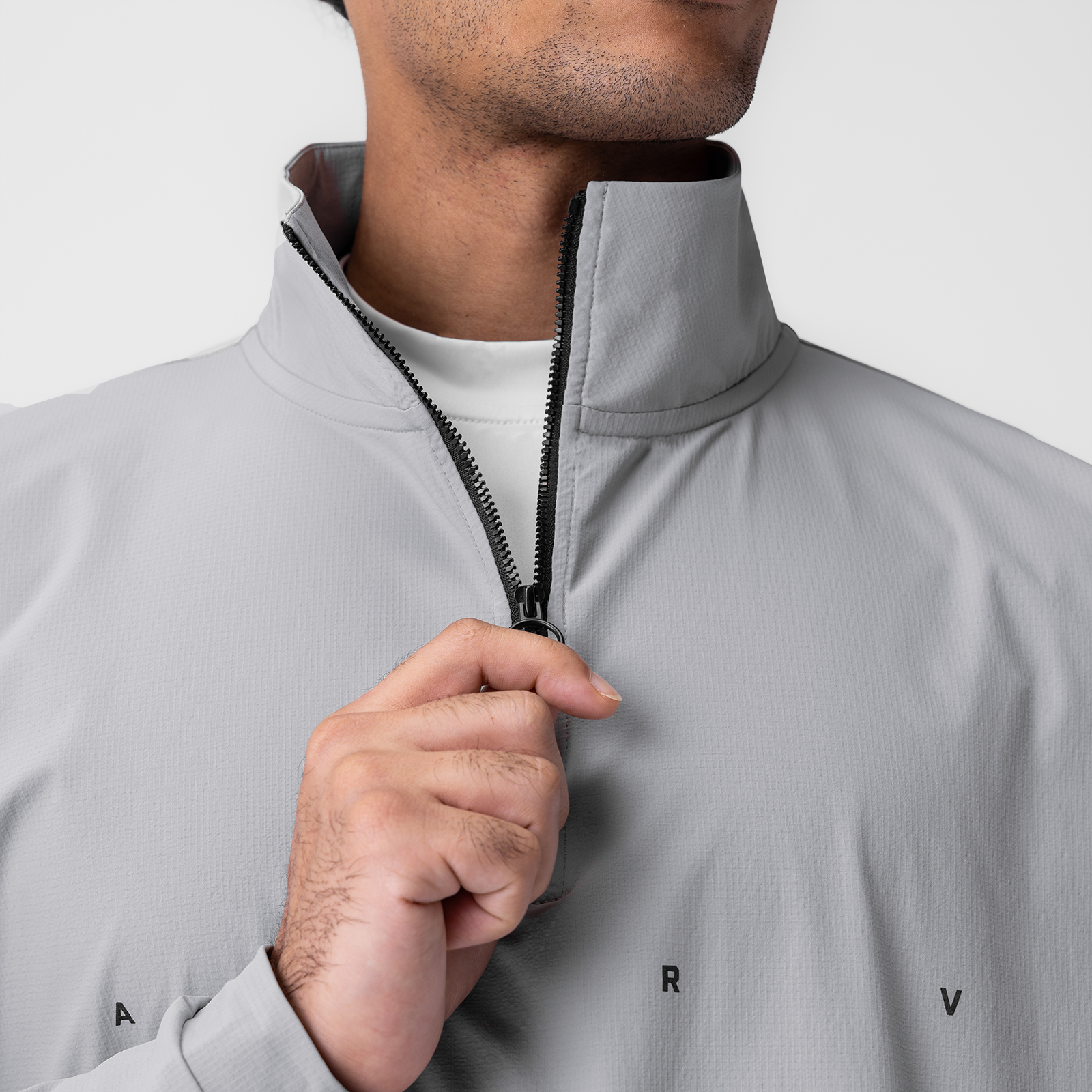 0970. Ripstop Quarter Zip Jacket Slate Grey | ASRV near me