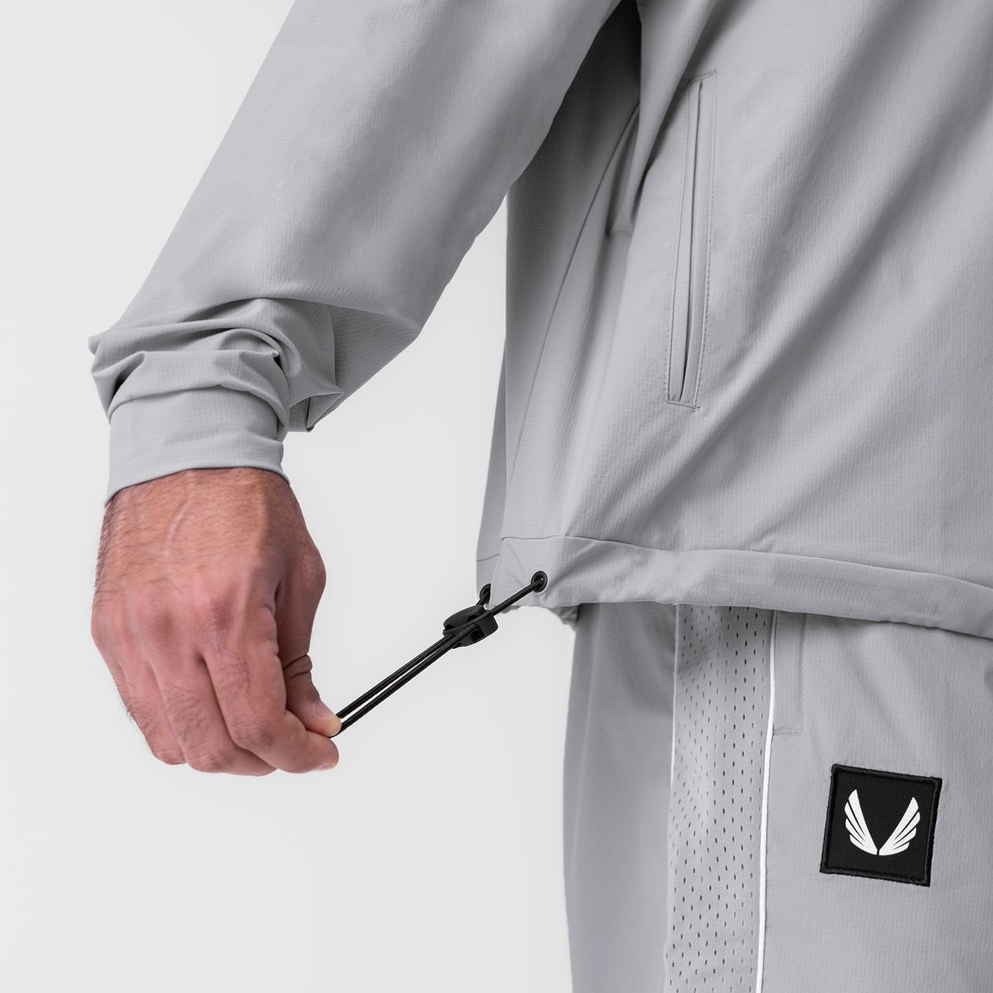 0970. Ripstop Quarter Zip Jacket Slate Grey | ASRV near me