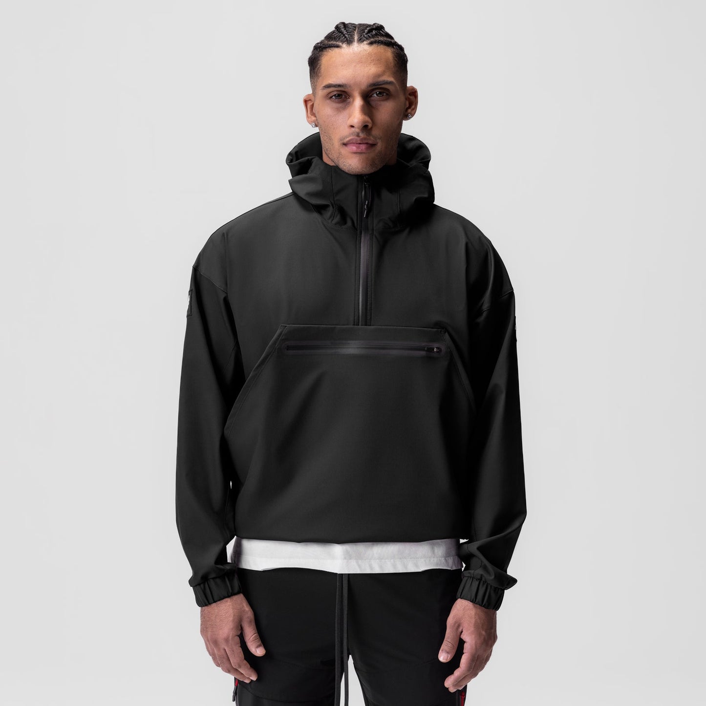 0717. Weather-Ready Anorak Jacket Black "Patch" | ASRV US