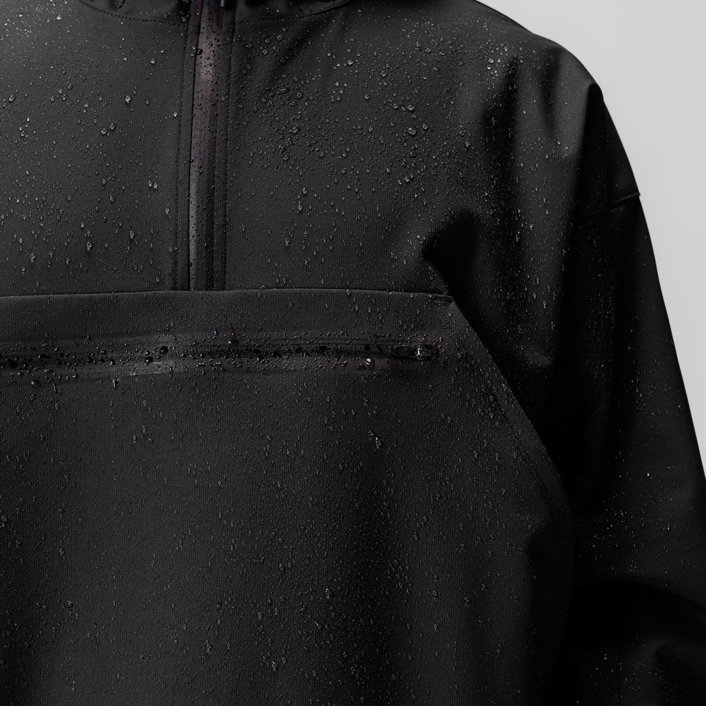 0717. Weather-Ready Anorak Jacket Black "Patch" | ASRV US