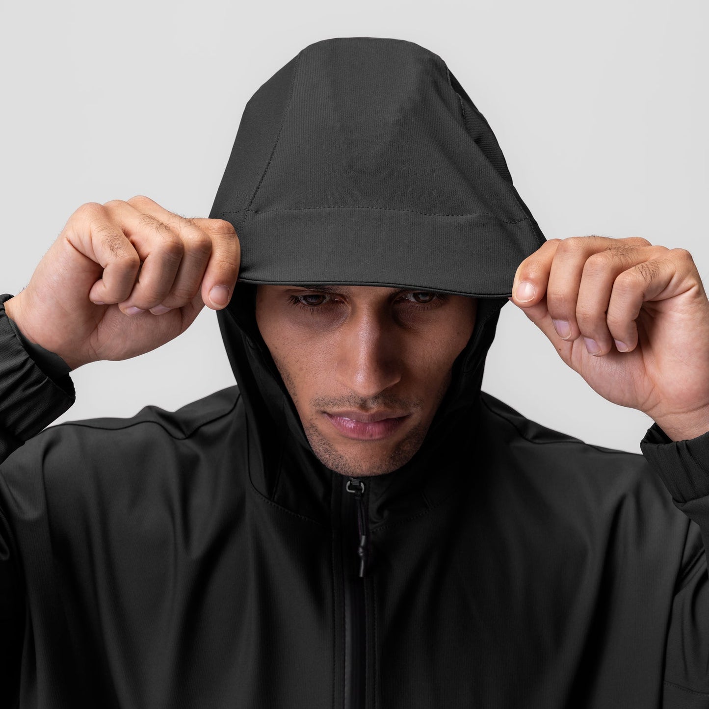 0717. Weather-Ready Anorak Jacket Black "Patch" | ASRV US