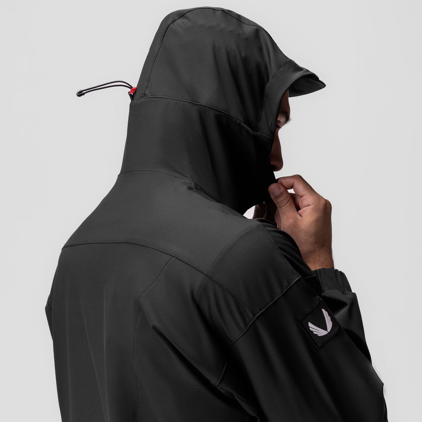 0717. Weather-Ready Anorak Jacket Black "Patch" | ASRV US