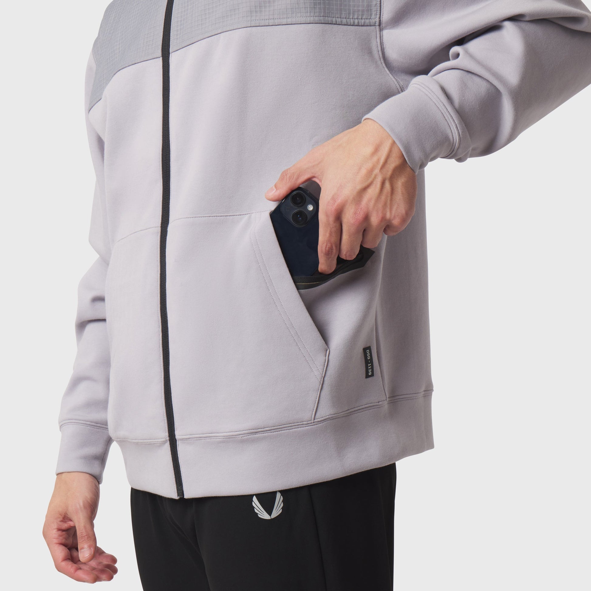 1139. Dri-Core™ Sidelock Full Zip Slate Grey | ASRV on sale