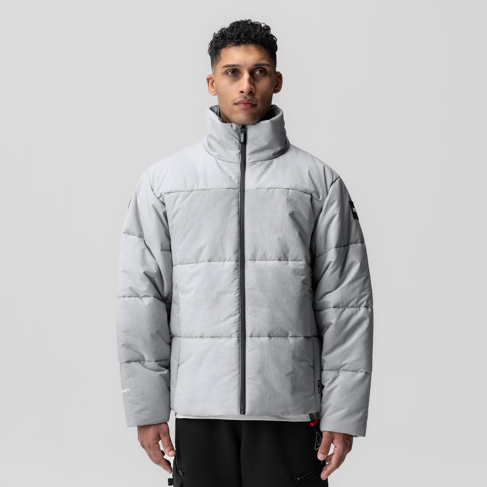 0900. PrimaLoft® Weather-Ready Puffer Jacket Grey "Wave Dye" | ASRV discount