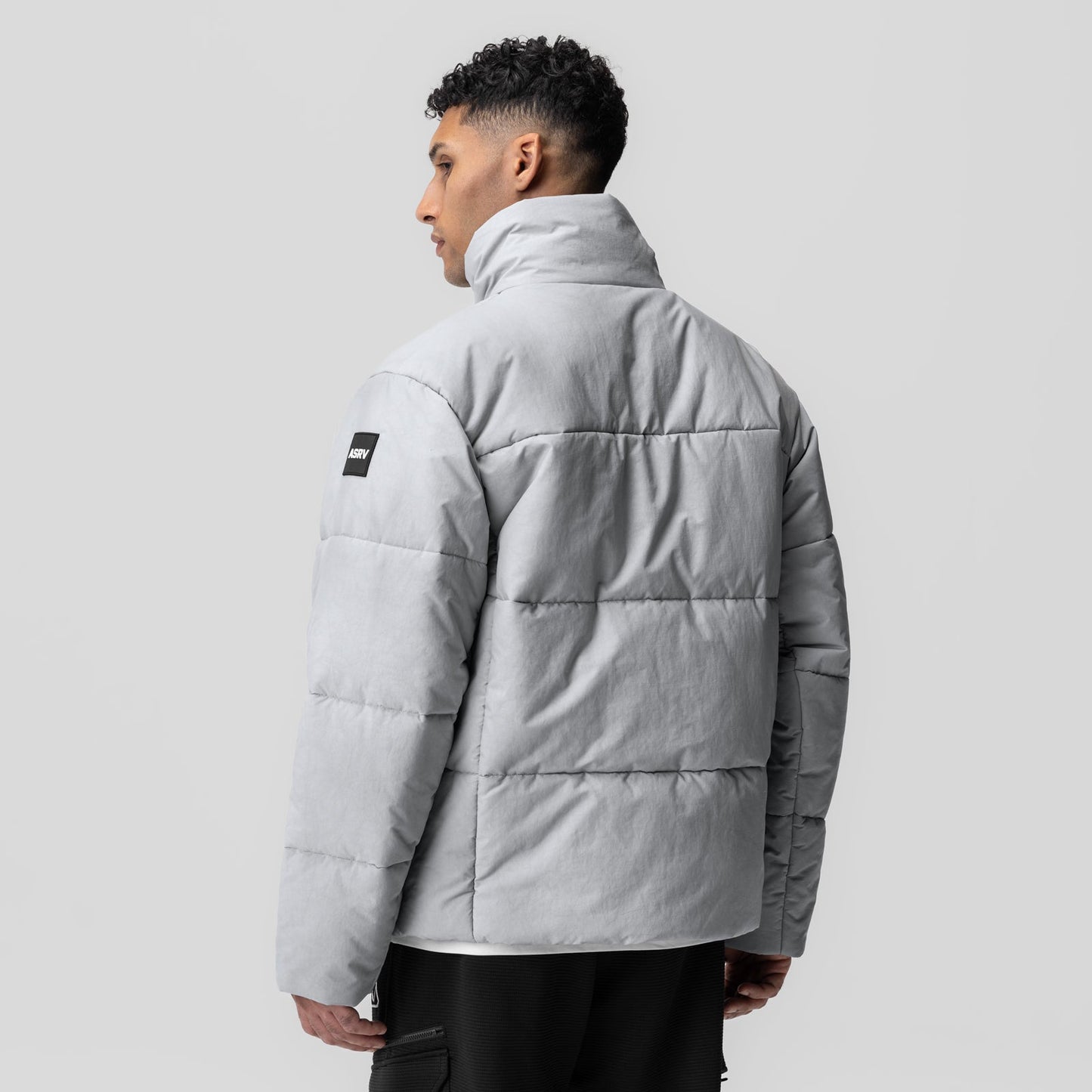 0900. PrimaLoft® Weather-Ready Puffer Jacket Grey "Wave Dye" | ASRV discount