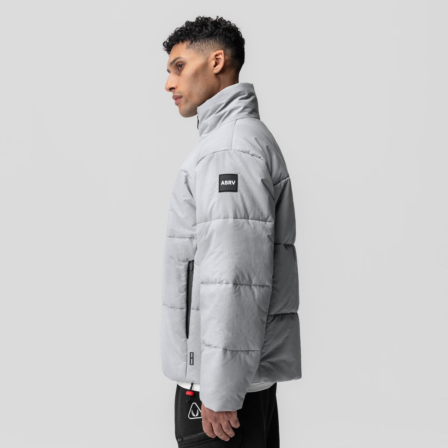 0900. PrimaLoft® Weather-Ready Puffer Jacket Grey "Wave Dye" | ASRV discount