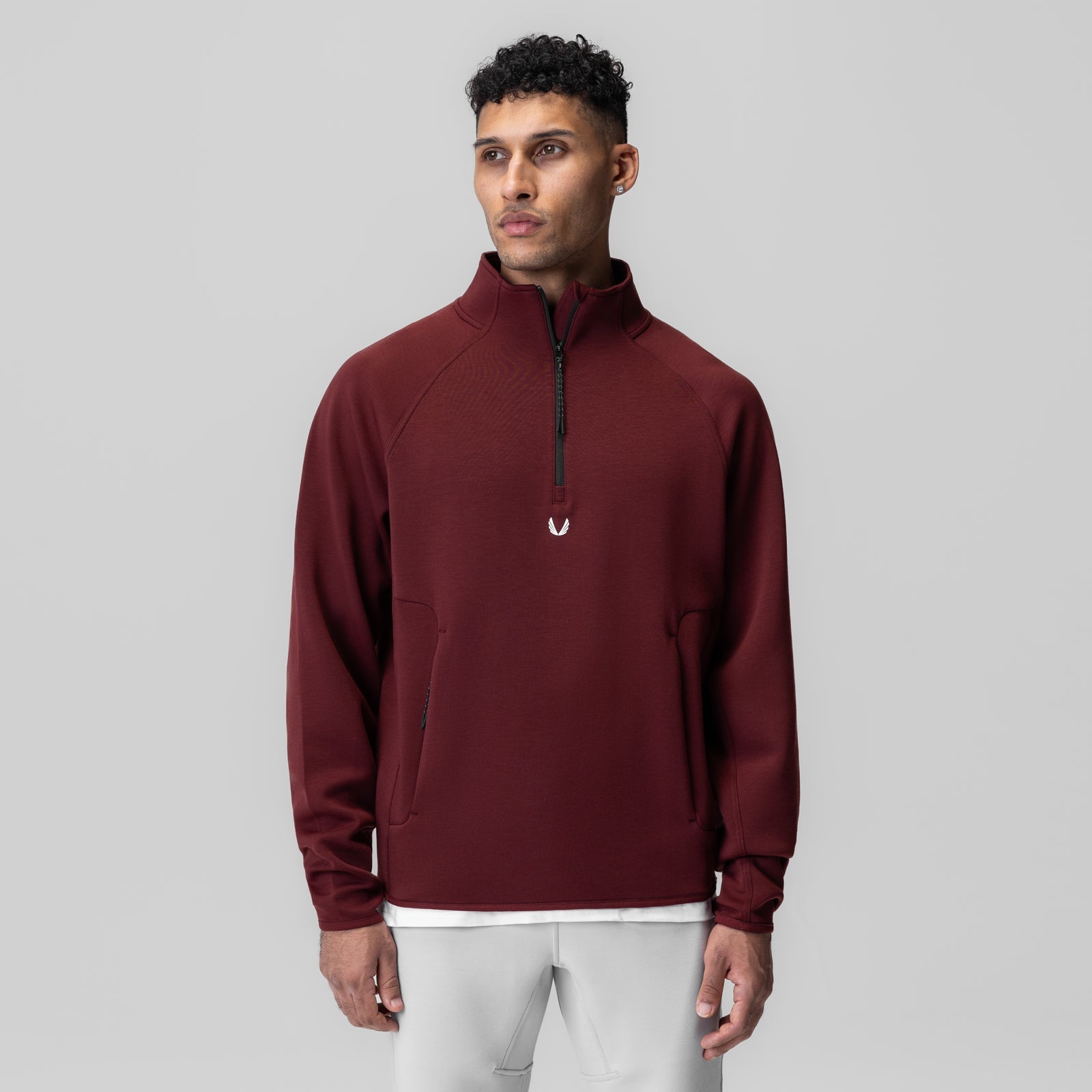 1021. Dri-Core™ Quarter Zip Crimson | ASRV Online