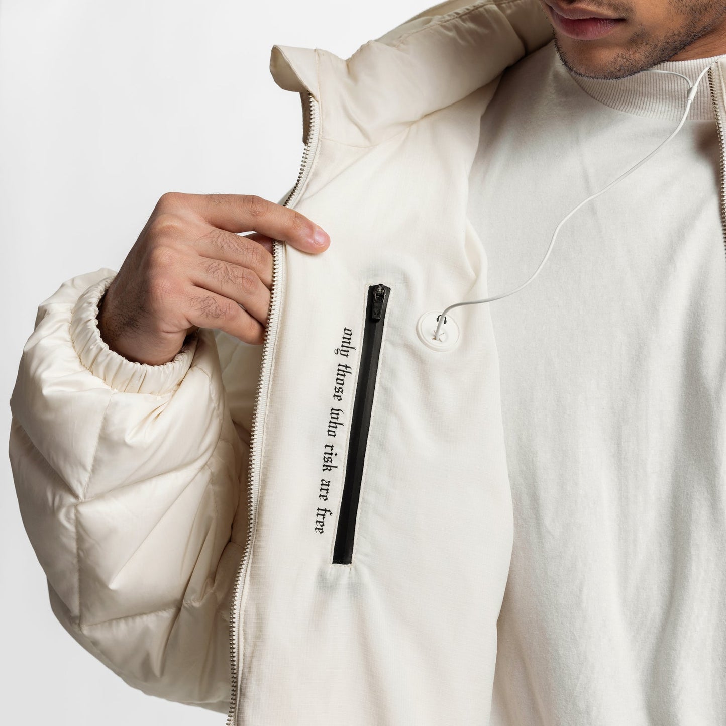 0551. Weather-Ready Down Puffer Jacket Ivory Cream | ASRV near me
