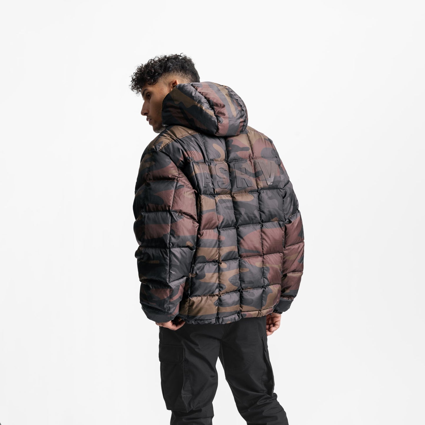 0551. Weather-Ready Down Puffer Jacket Rust Camo | ASRV sale