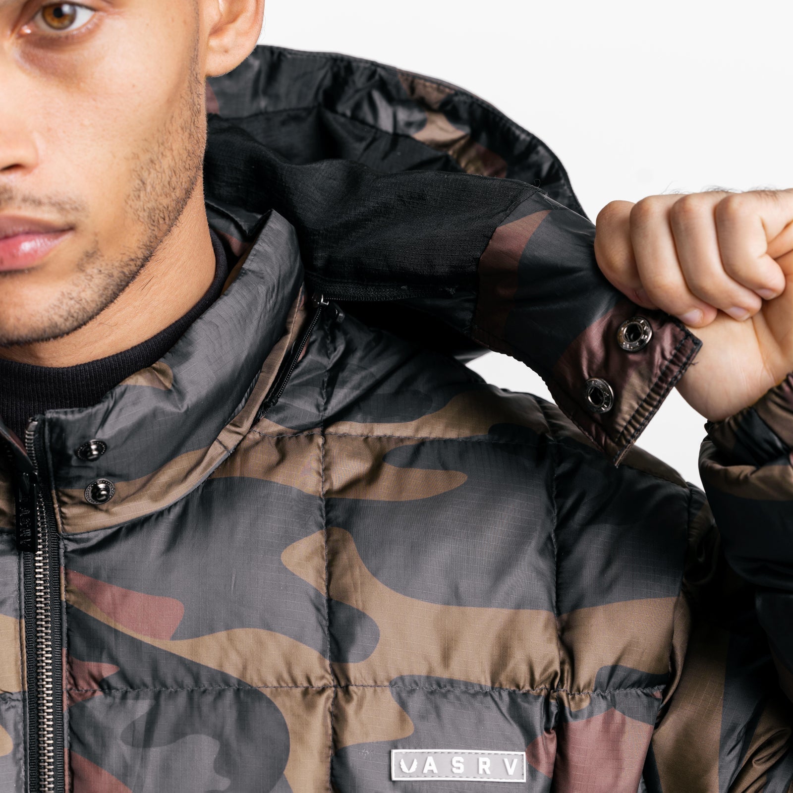 0551. Weather-Ready Down Puffer Jacket Rust Camo | ASRV sale