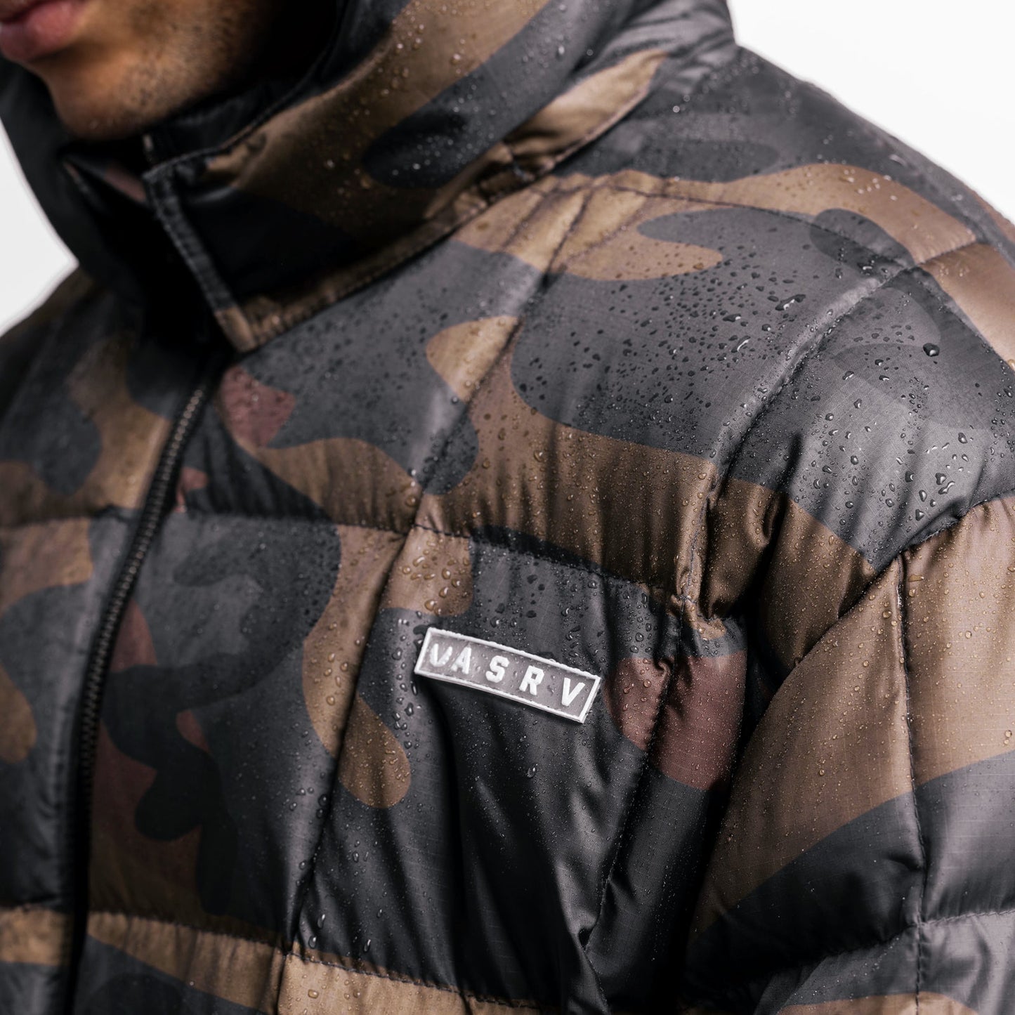 0551. Weather-Ready Down Puffer Jacket Rust Camo | ASRV sale