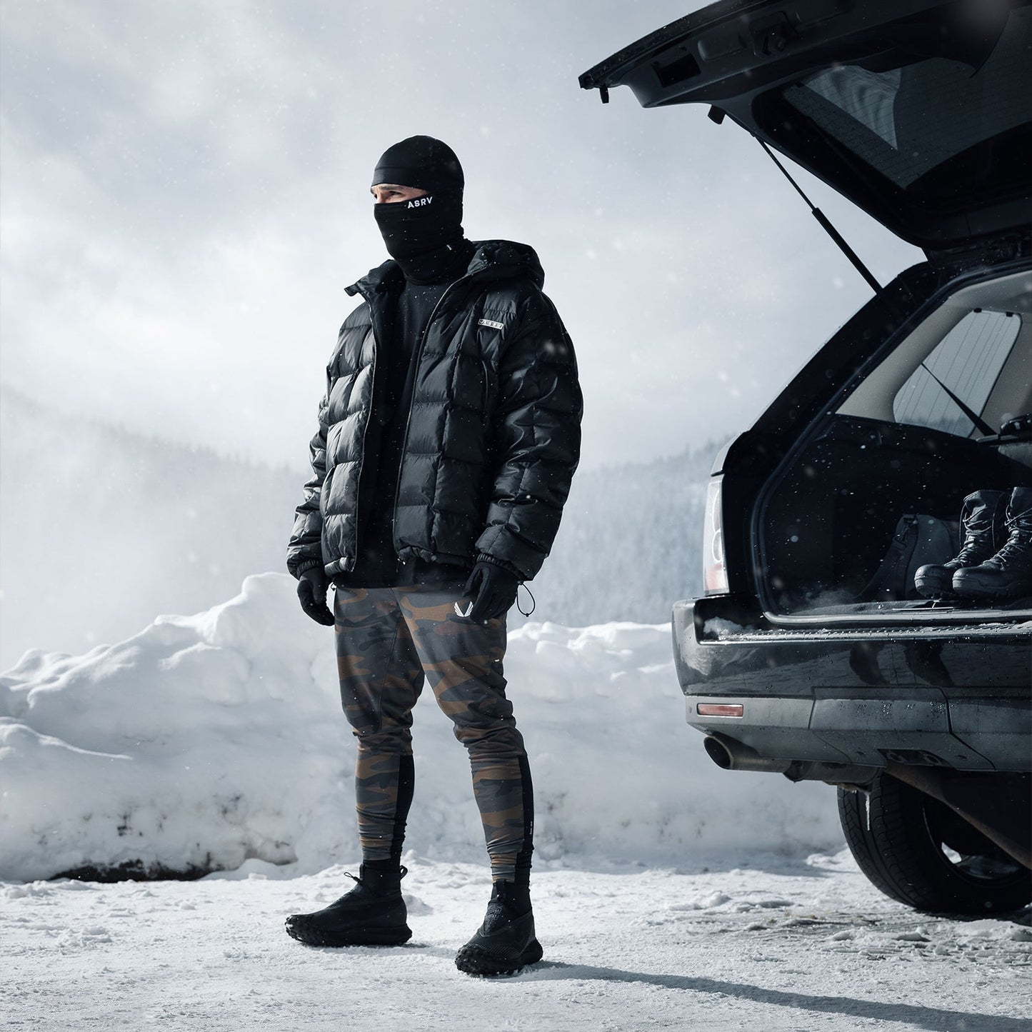 0551. Weather-Ready Down Puffer Jacket Black | ASRV for sale