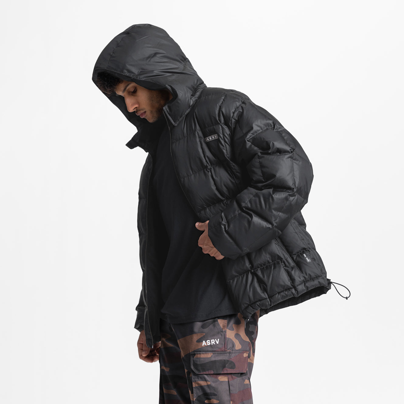 0551. Weather-Ready Down Puffer Jacket Black | ASRV for sale
