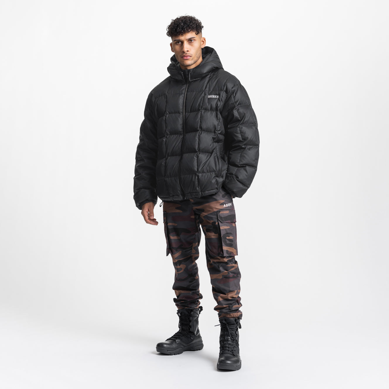 0551. Weather-Ready Down Puffer Jacket Black | ASRV for sale