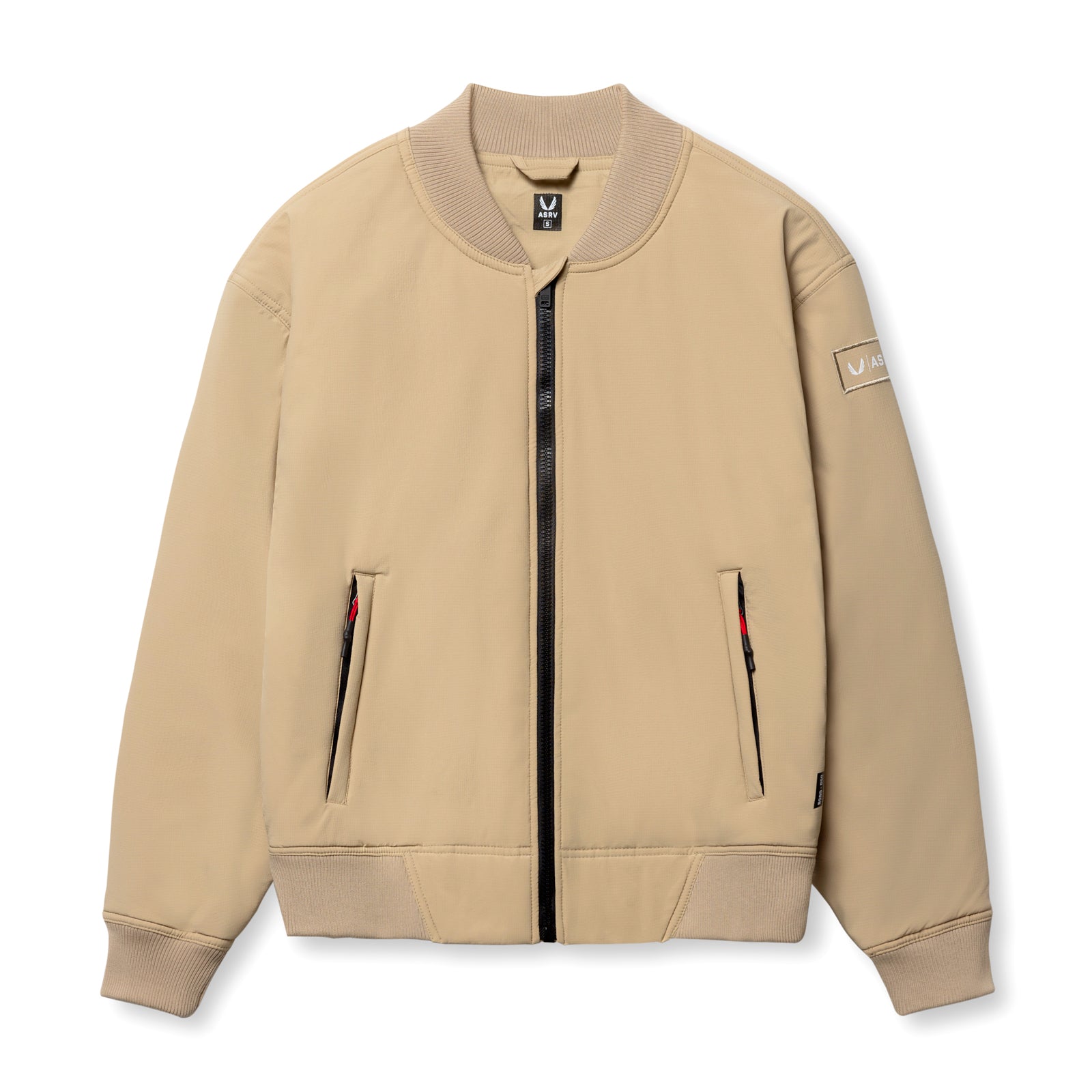 0858. Ripstop Insulated Bomber Jacket Khaki | ASRV discount