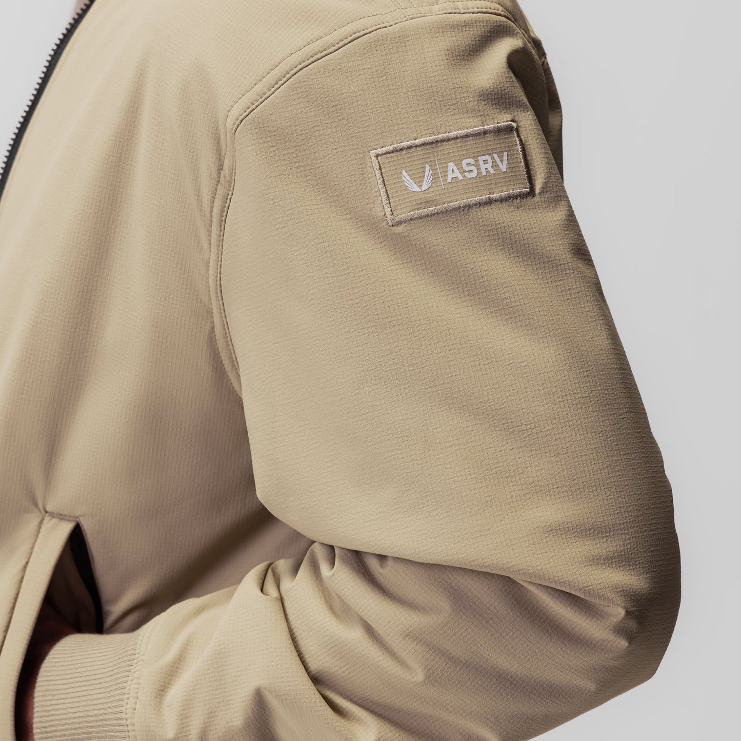 0858. Ripstop Insulated Bomber Jacket Khaki | ASRV discount