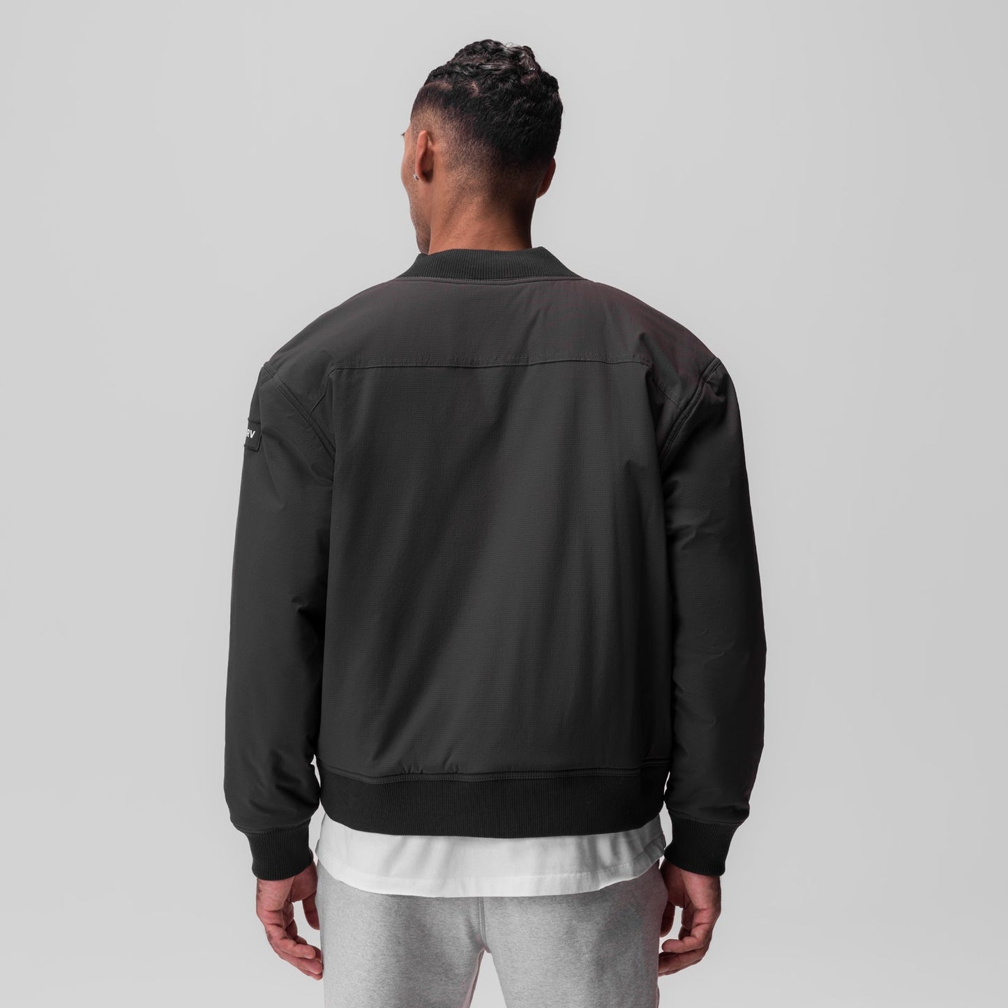 0858. Ripstop Insulated Bomber Jacket Space Grey | ASRV Online