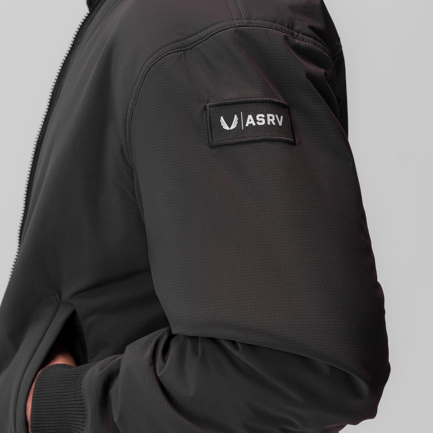 0858. Ripstop Insulated Bomber Jacket Space Grey | ASRV Online