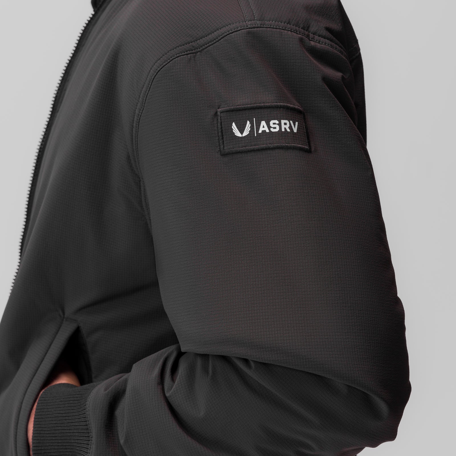 0858. Ripstop Insulated Bomber Jacket Space Grey | ASRV Online