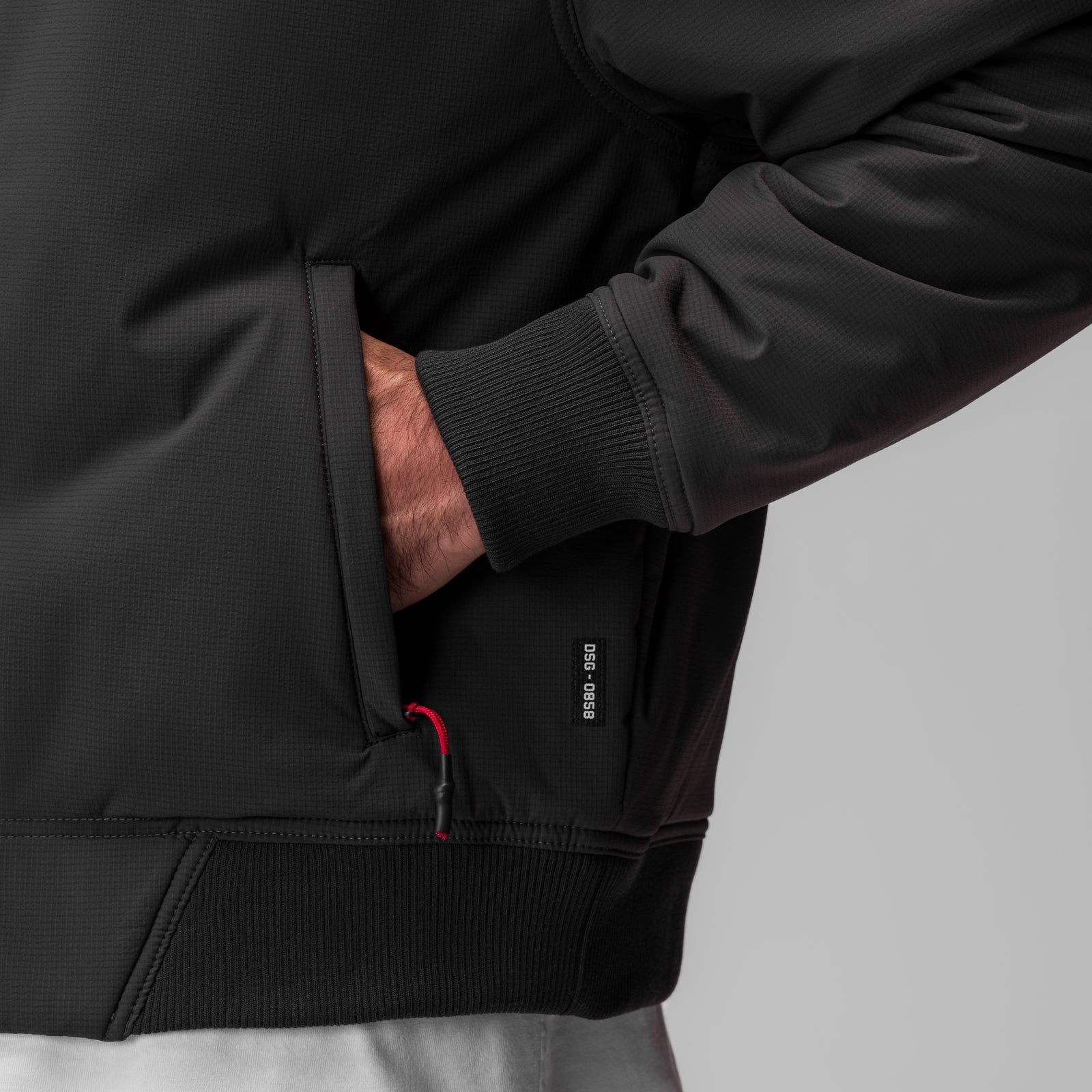 0858. Ripstop Insulated Bomber Jacket Space Grey | ASRV Online