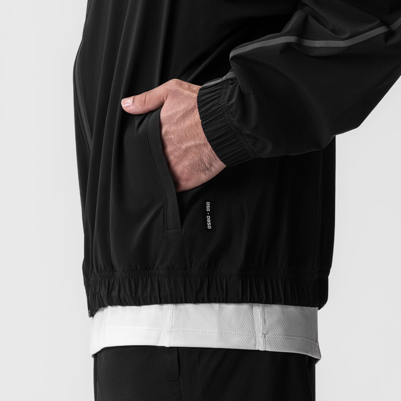 0950. Aerotex™ Track Jacket Black/Black | ASRV for sale