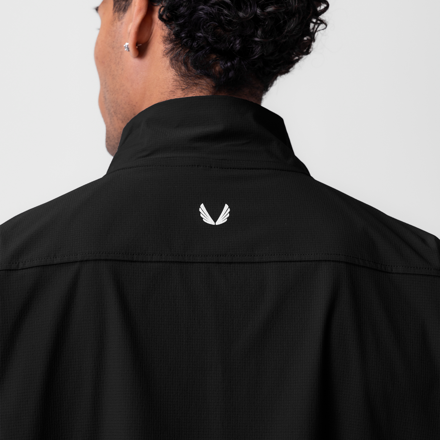 0970. Ripstop Quarter Zip Jacket Black | ASRV discount