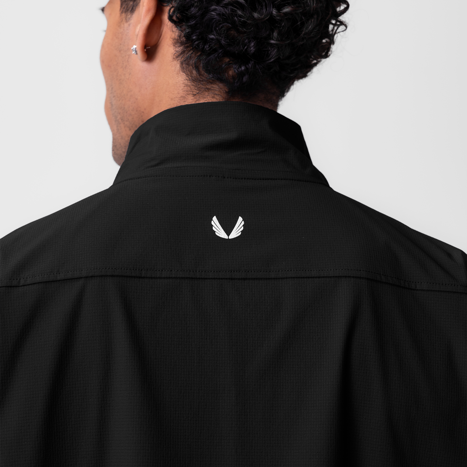 0970. Ripstop Quarter Zip Jacket Black | ASRV discount