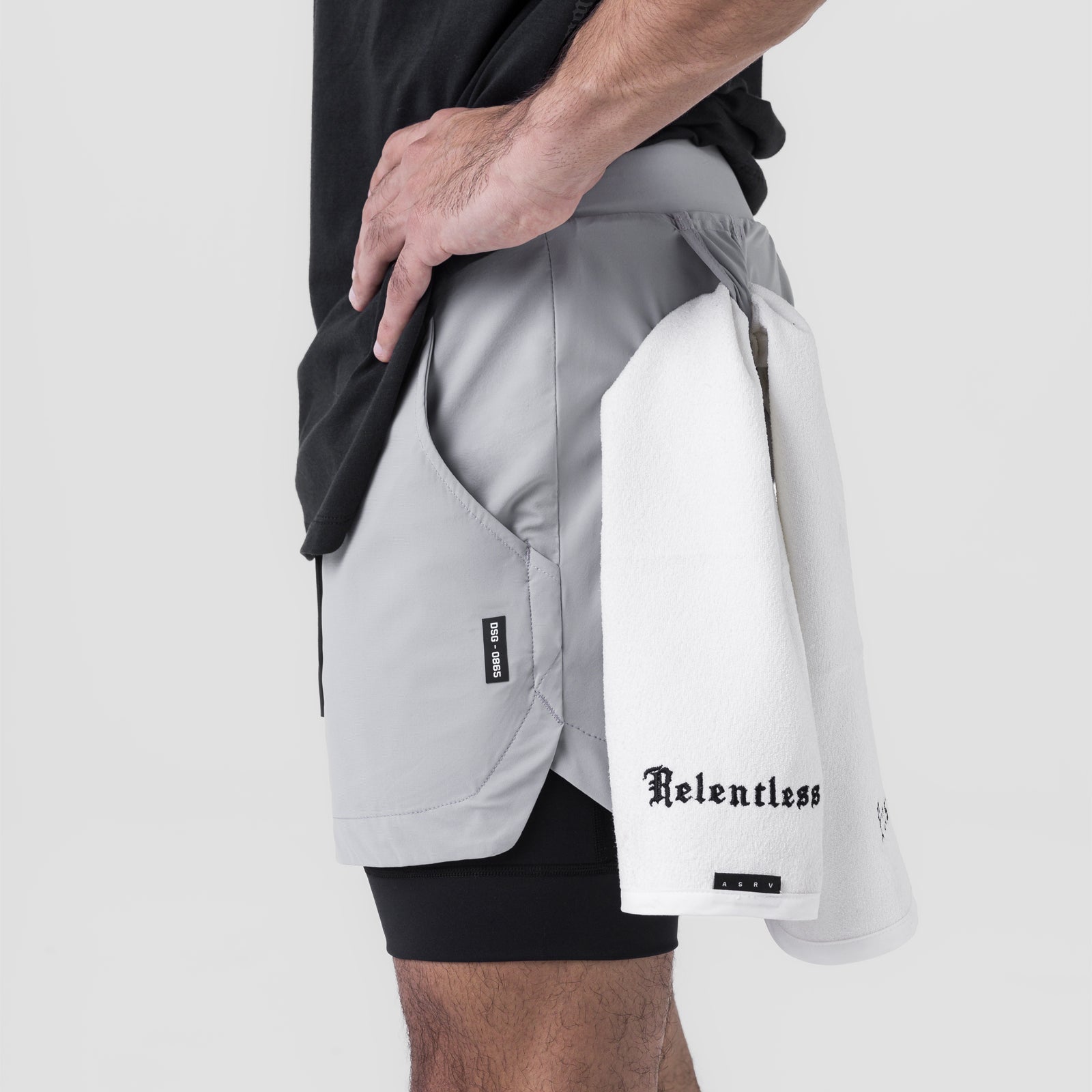 0865. Tetra-Lite® 5" Liner Short Slate Grey "Wings"/Black | ASRV sale