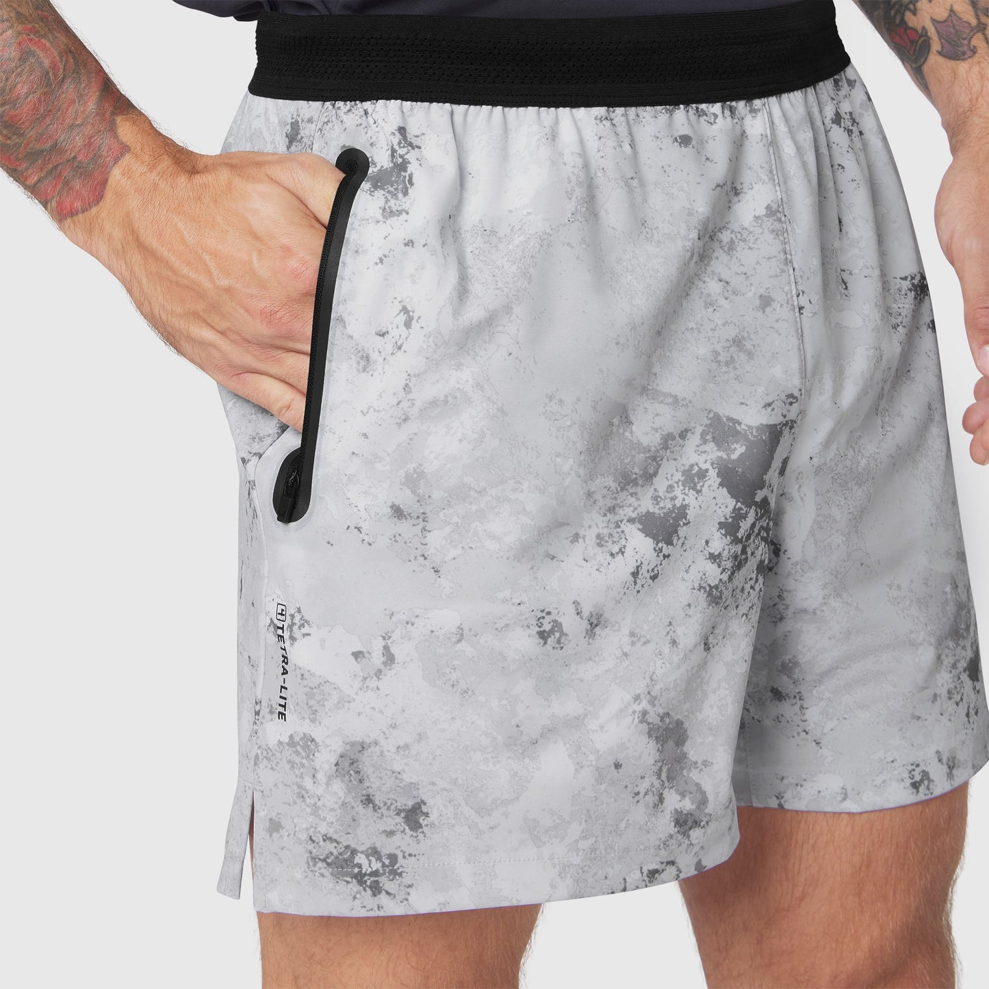 1195. TETRA-LITE® 5" Linerless Training Short Sedona Snow Camo | ASRV US