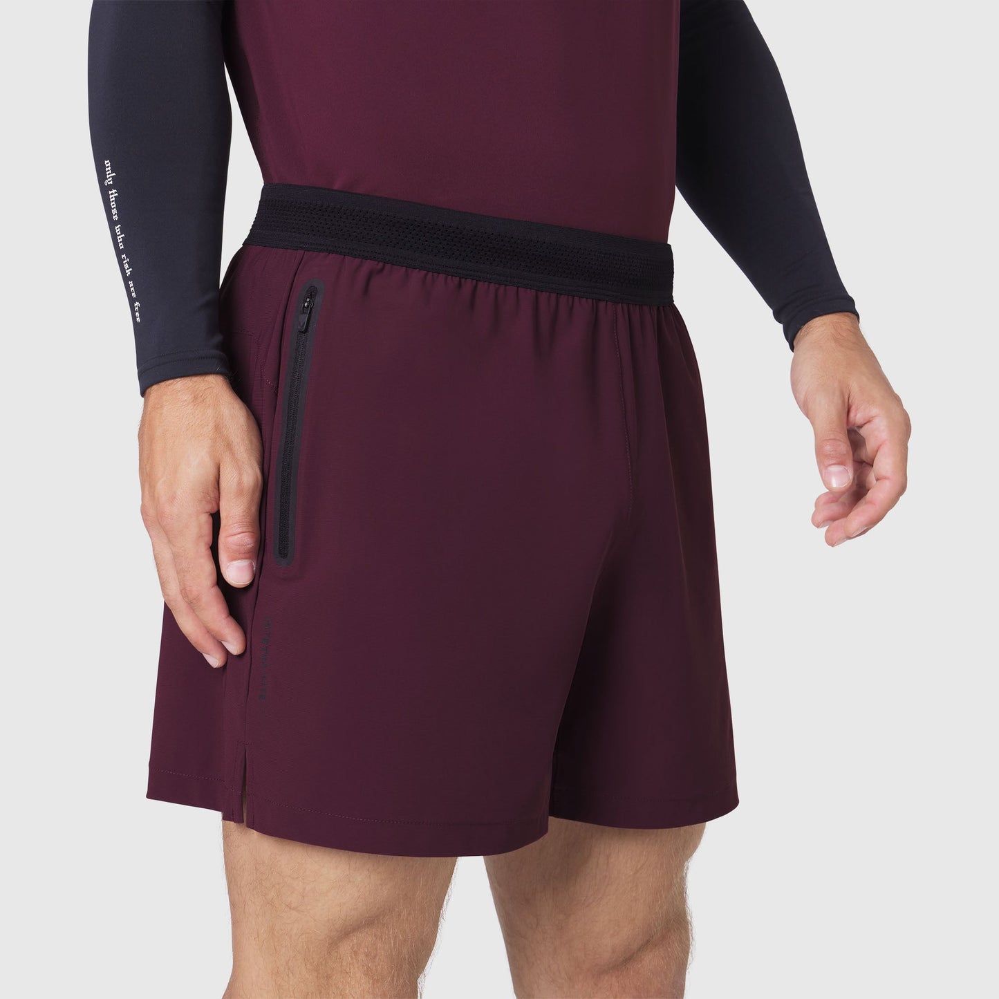 1195. TETRA-LITE® 5" Linerless Training Short Merlot | ASRV on sale