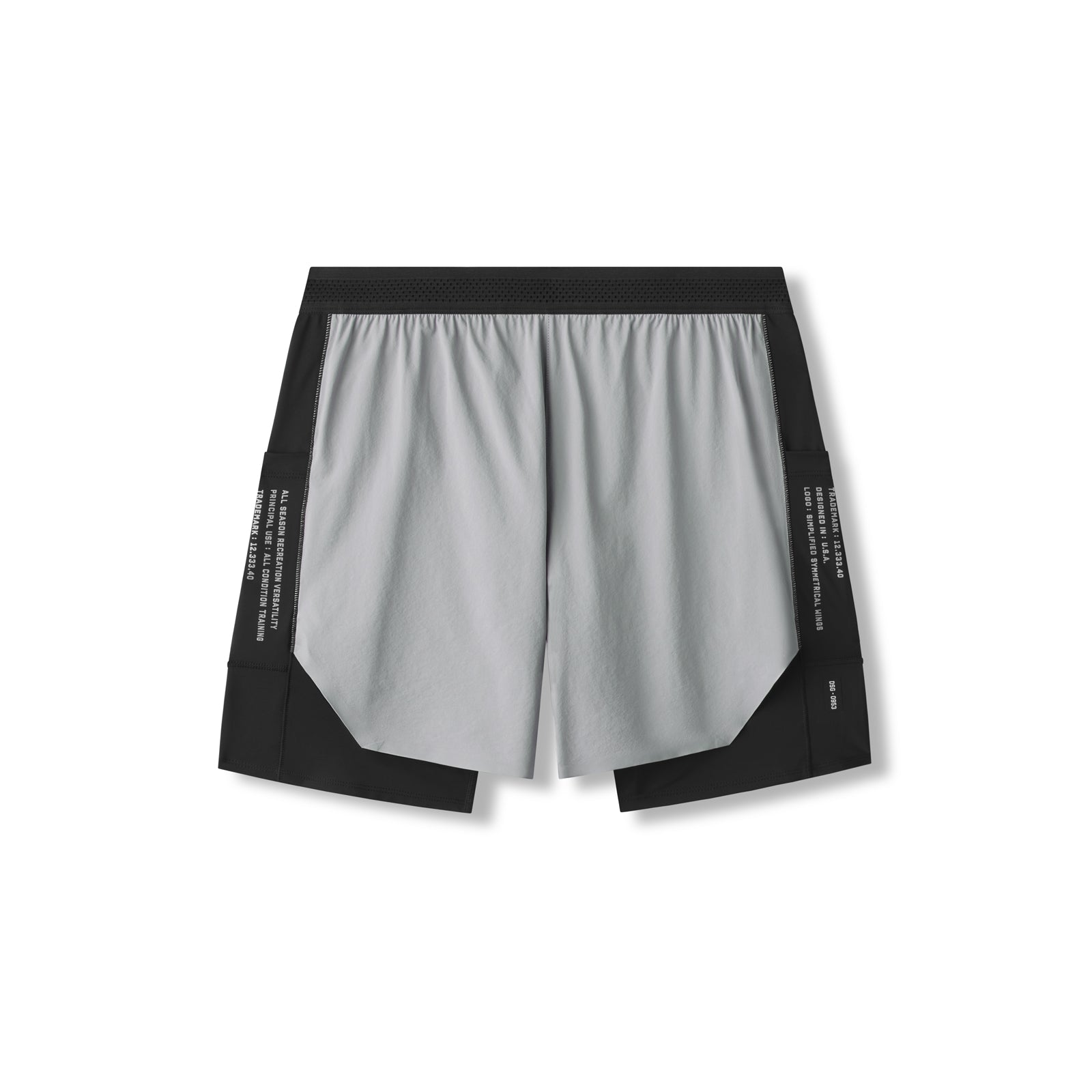 0953. Aerotex™ Hybrid Liner Short Slate Grey/Black | ASRV sale