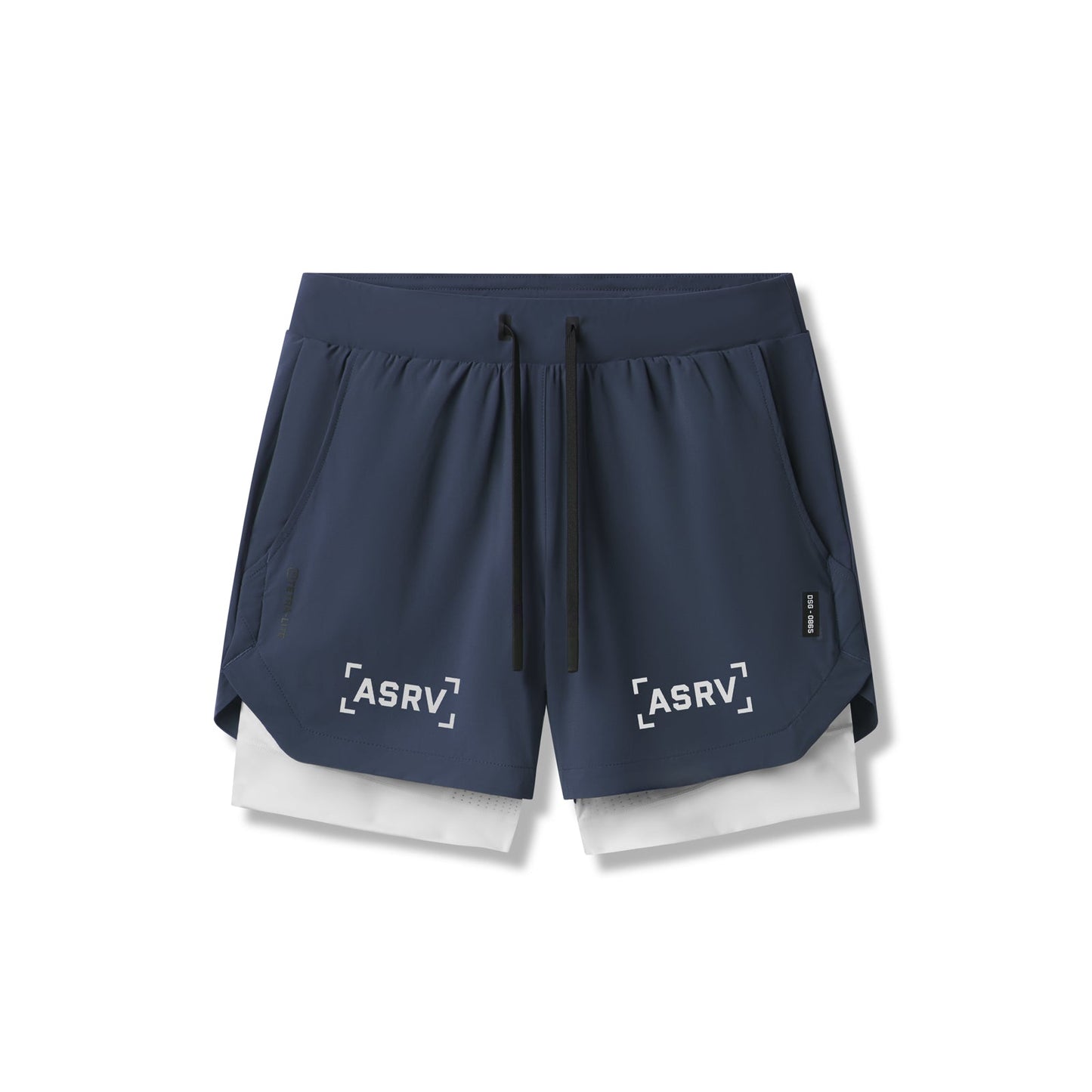 0865. Tetra-Lite® 5" Liner Short Navy "Bracket"/White | ASRV Online