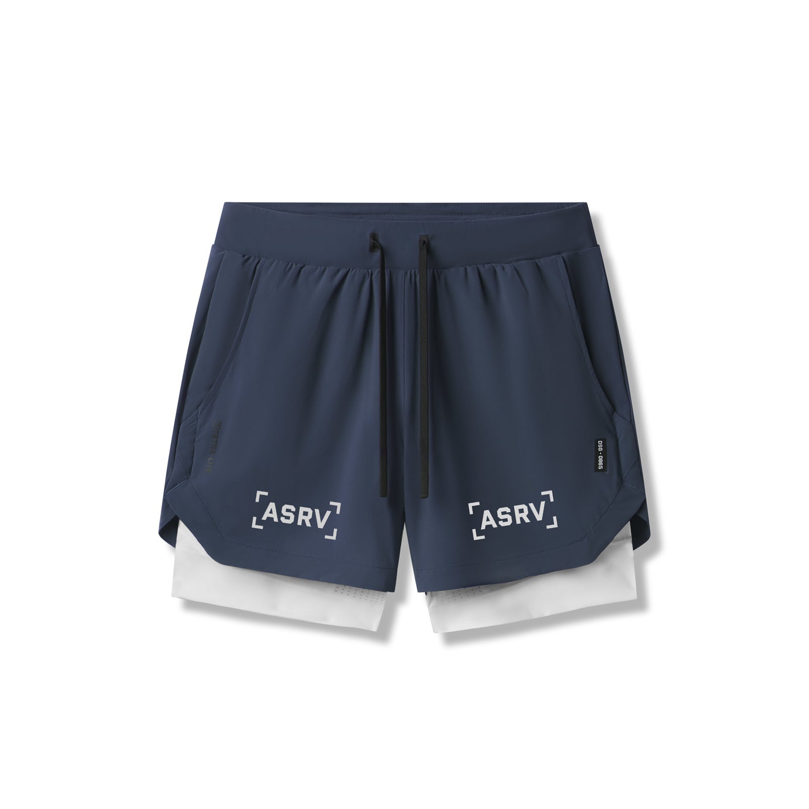0865. Tetra-Lite® 5" Liner Short Navy "Bracket"/White | ASRV Online