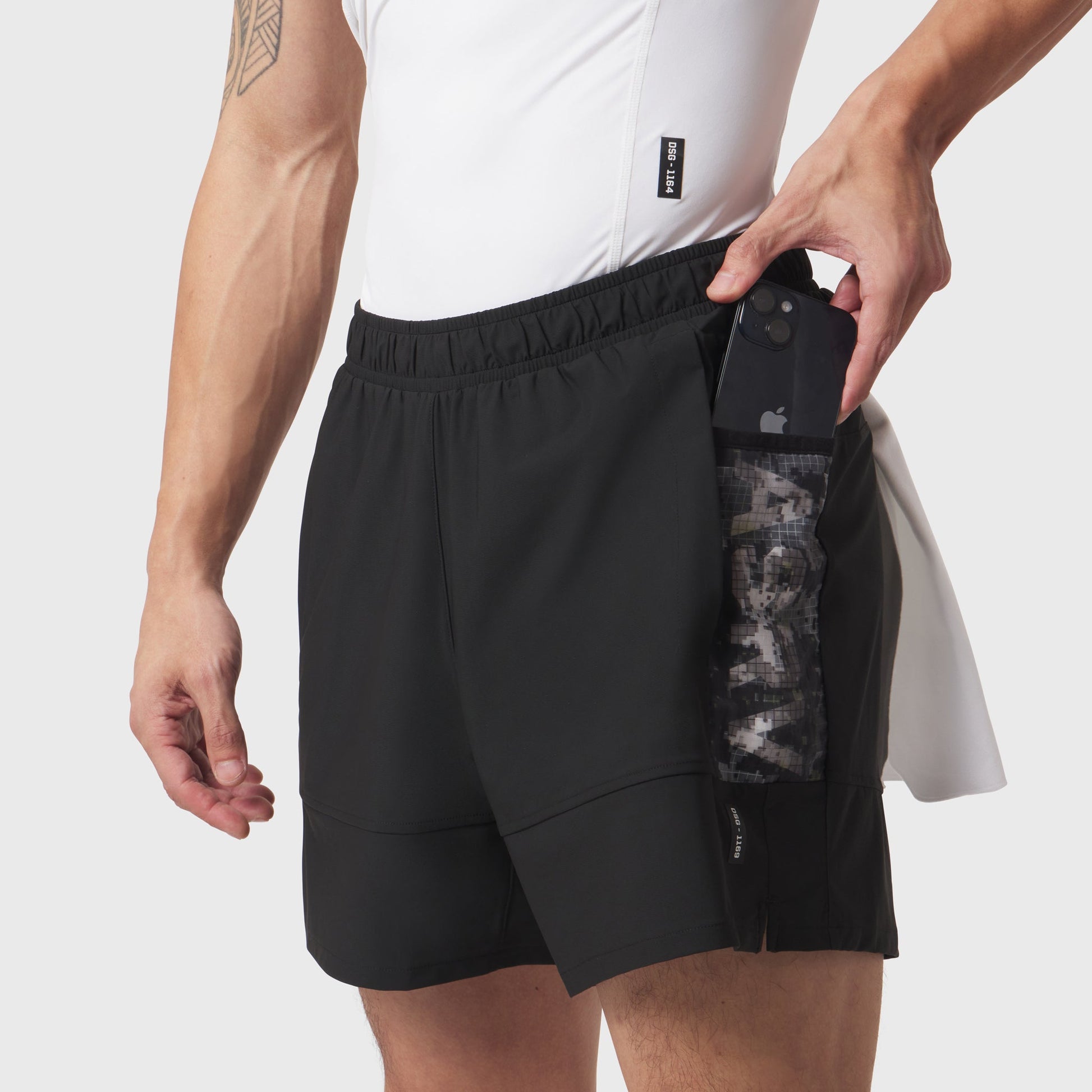1169. Tetra-Lite® Adventure Short Black | ASRV Discount