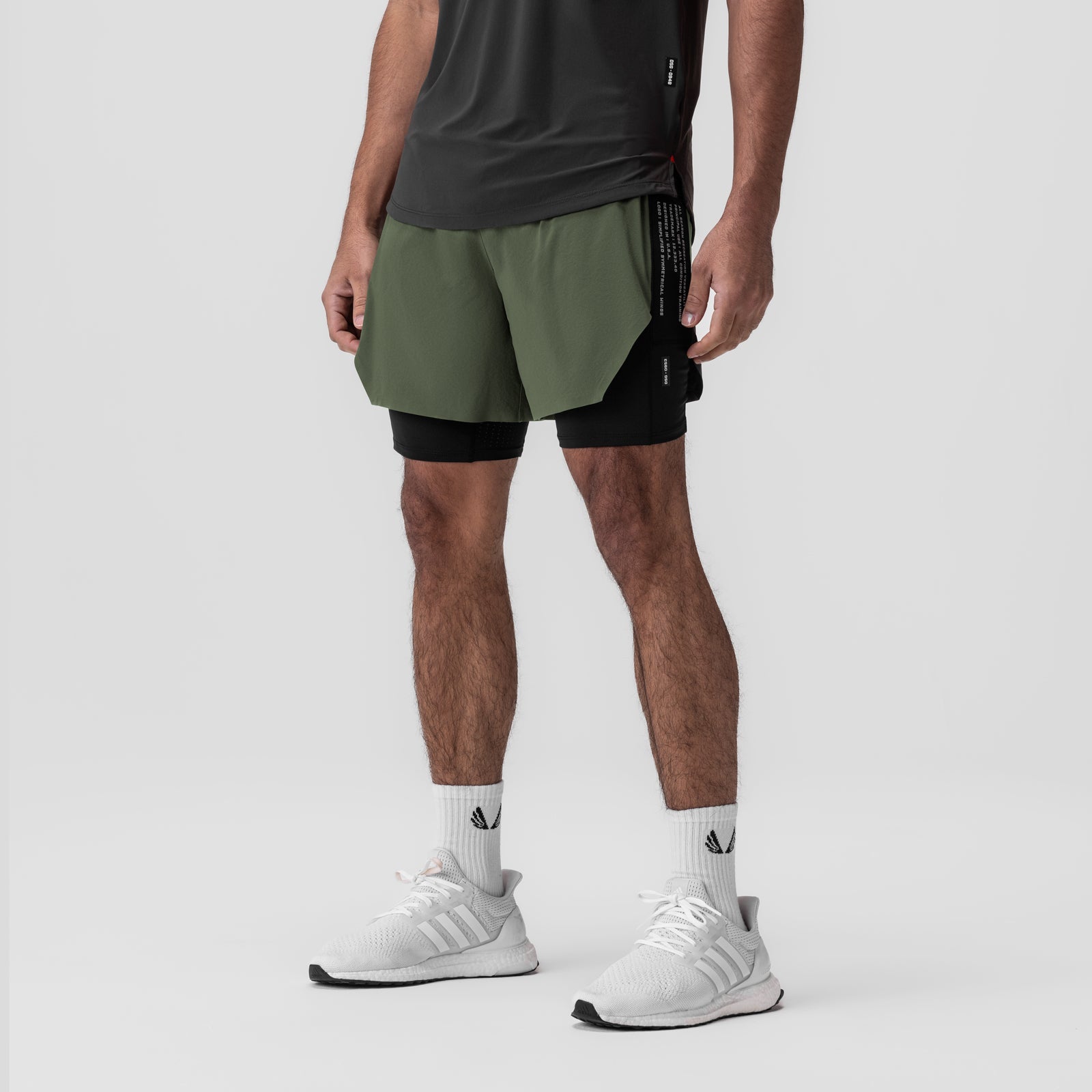 0953. Aerotex™ Hybrid Liner Short Olive/Black | ASRV sale