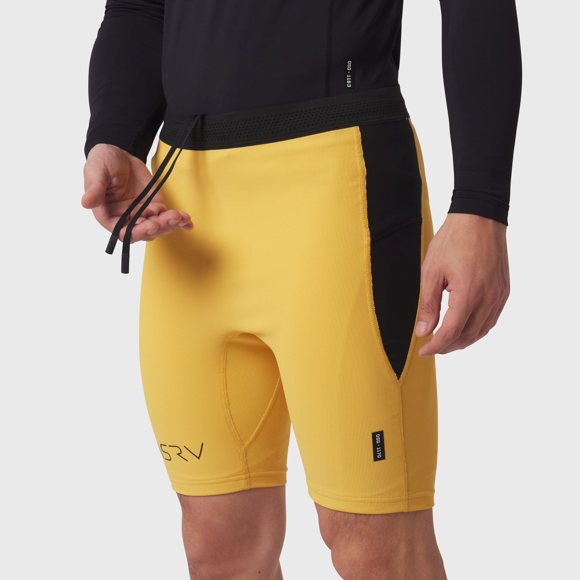 1170. Lycra® Ribbed Run Half-Tight Amber | ASRV on sale
