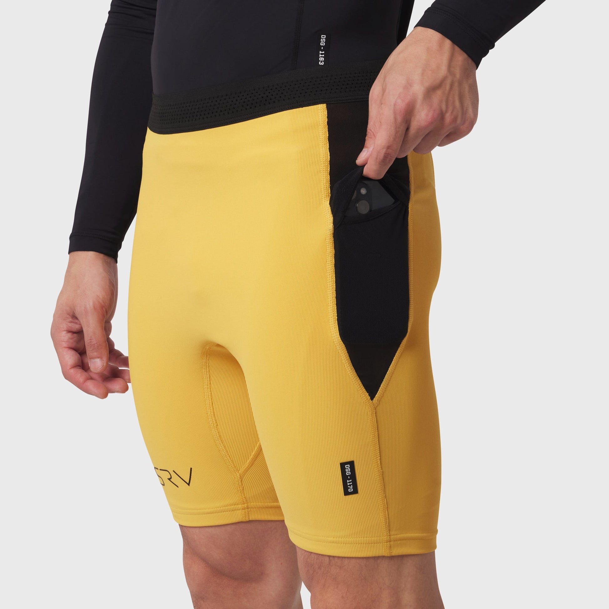 1170. Lycra® Ribbed Run Half-Tight Amber | ASRV on sale