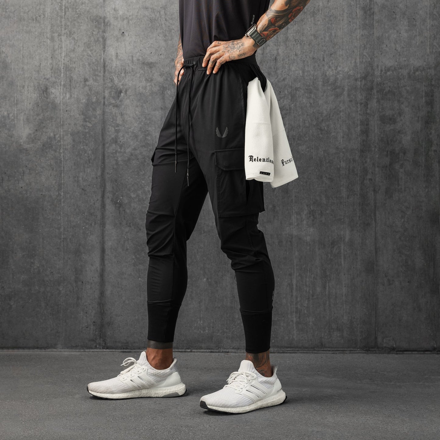0825. Tetra-Lite® Cargo High Rib Jogger Black | ASRV discount