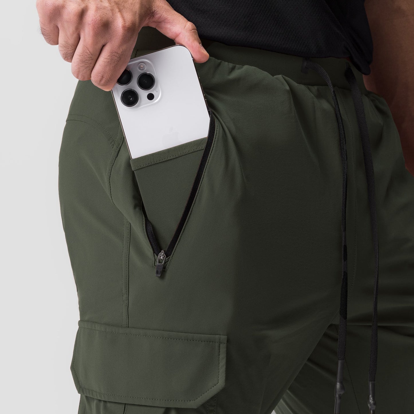 0825. Tetra-Lite® Cargo High Rib Jogger Olive | ASRV for sale