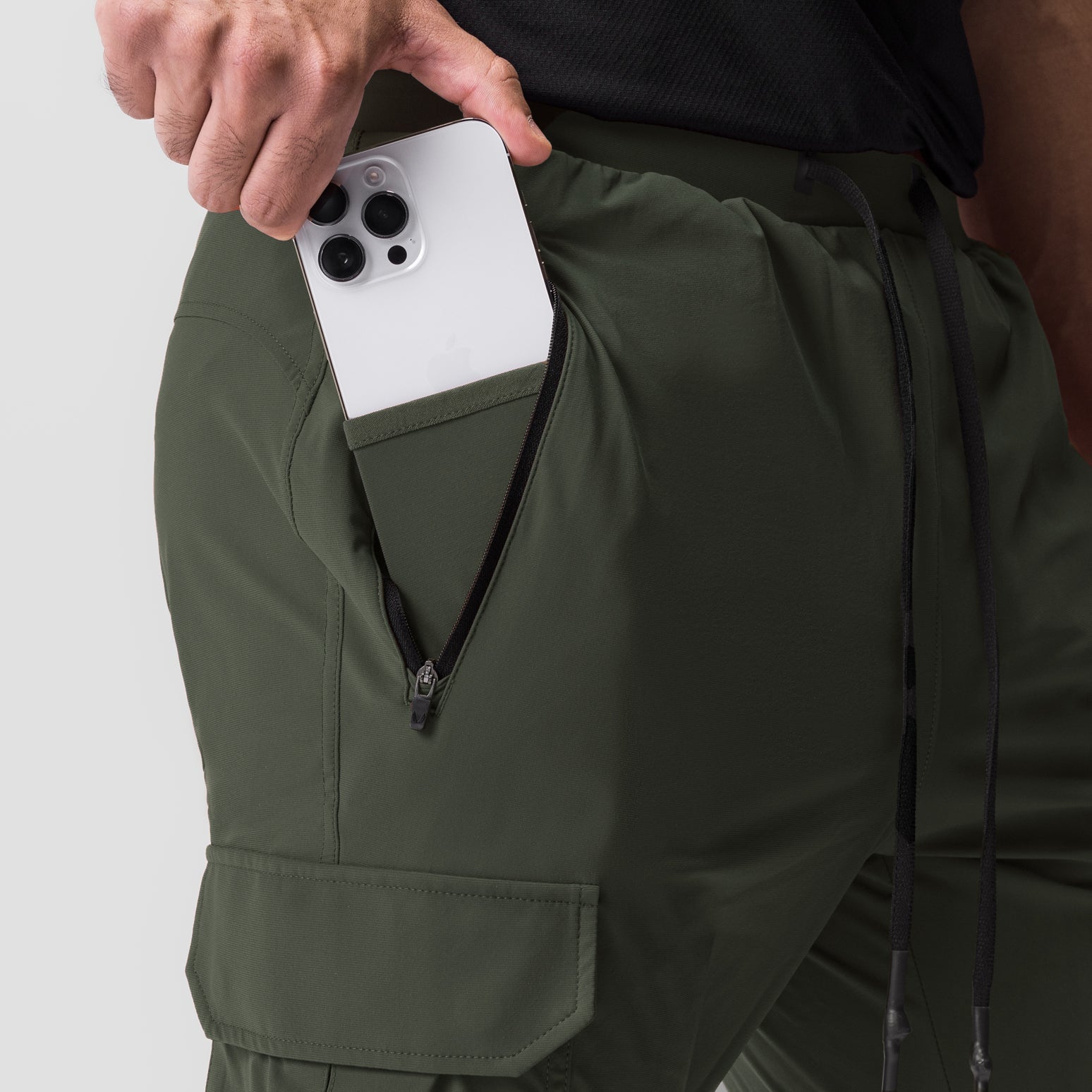 0825. Tetra-Lite® Cargo High Rib Jogger Olive | ASRV for sale