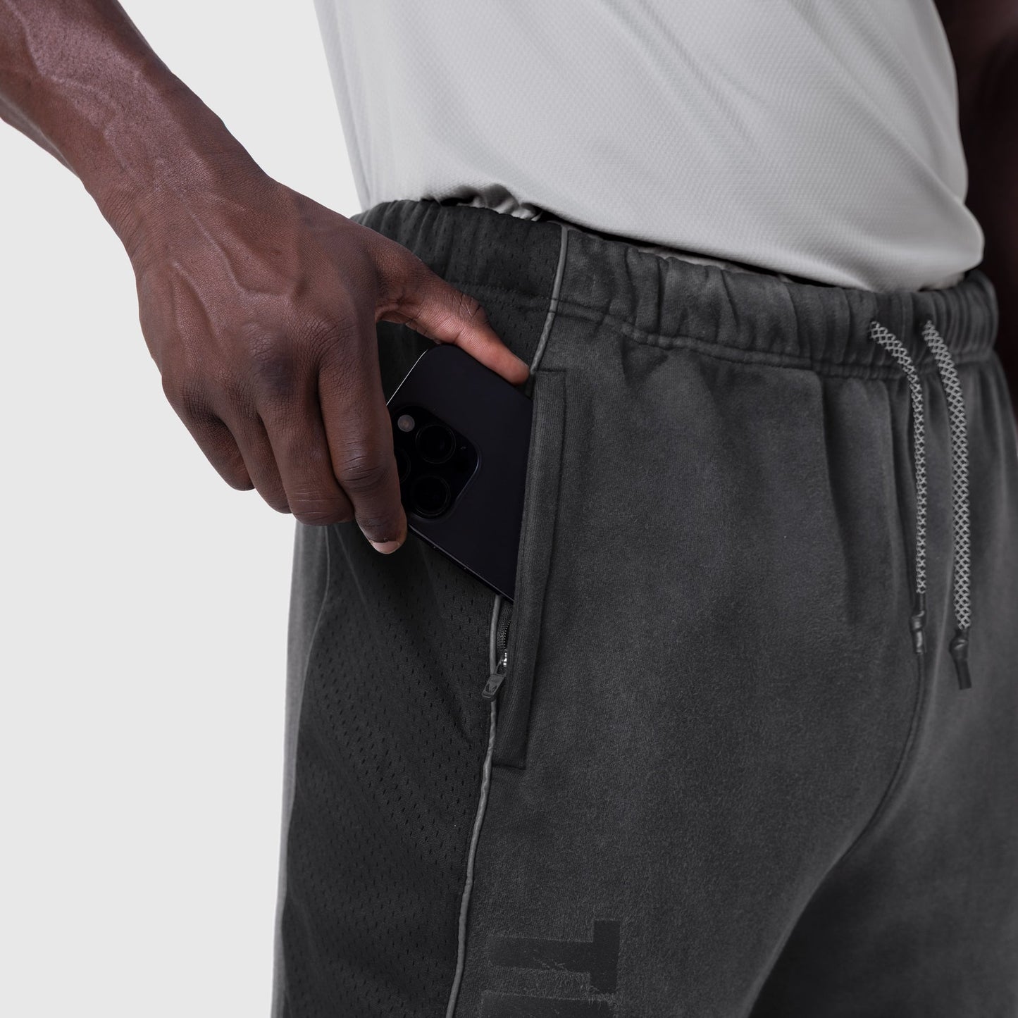 1120. Tech-Terry™ Mesh Panel Sweats Black "Blade TD" | ASRV discount