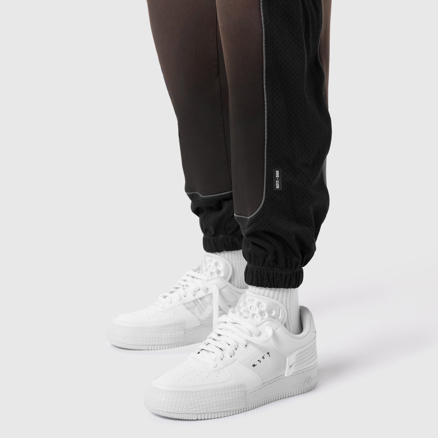 1120. Tech-Terry™ Mesh Panel Sweats Dark Earth "Blade TD" | ASRV Online