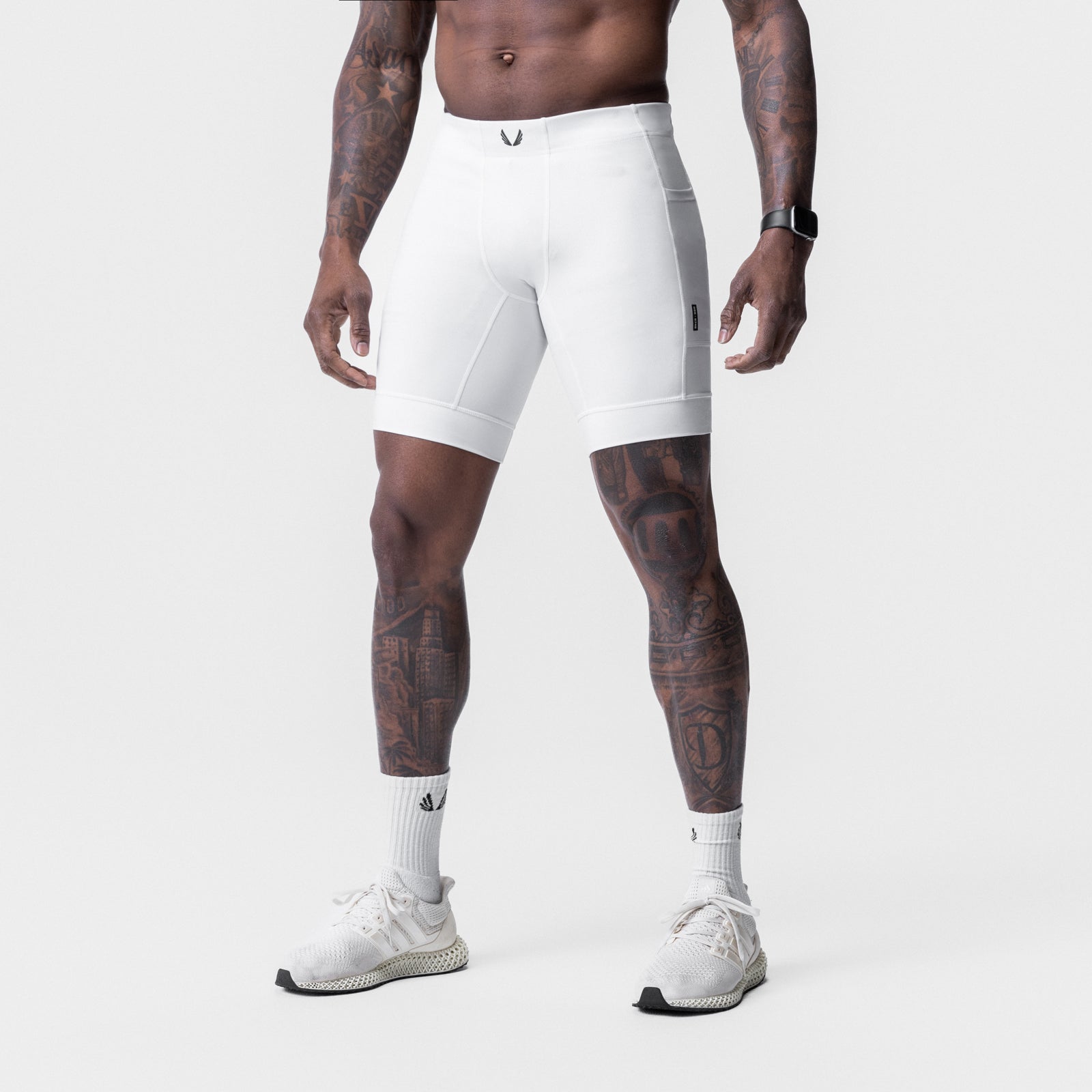 0746. WarpFlexx® Side Pocket 1/2-Length Legging White | ASRV sale