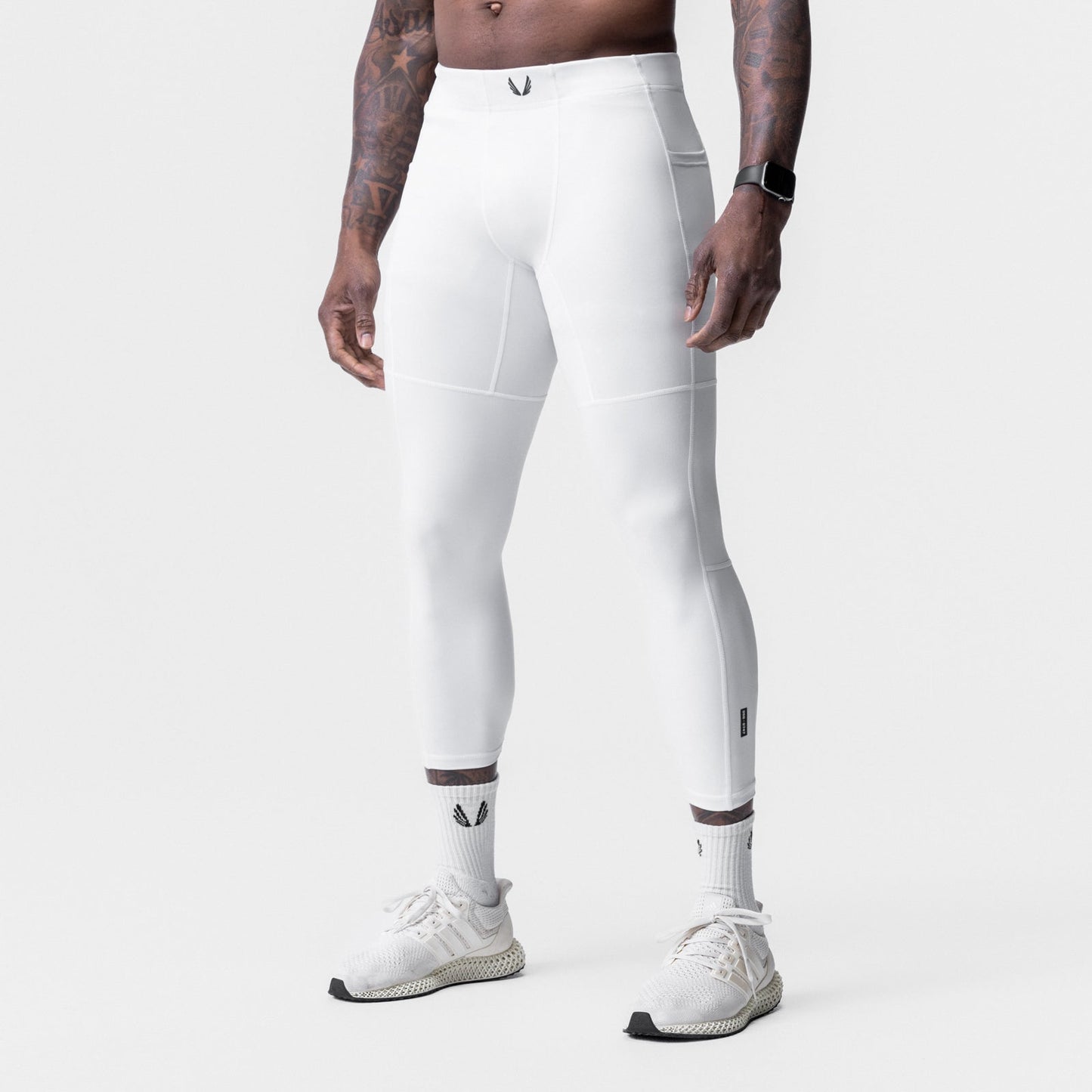 0747. WarpFlexx® Side Pocket 3/4-Length Legging White | ASRV discount