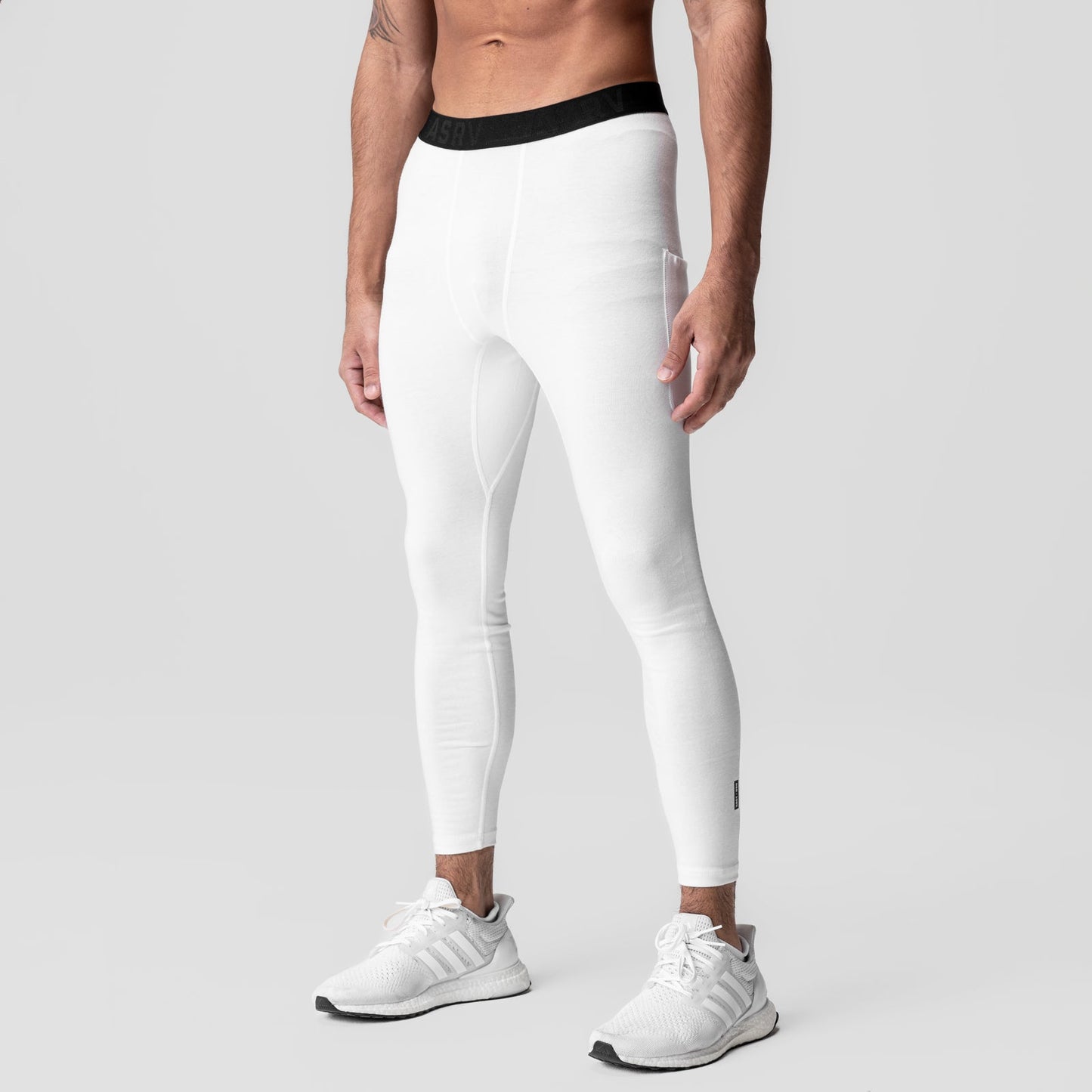 1065. Creora® Cotton Modal Side Pocket Legging White | ASRV near me