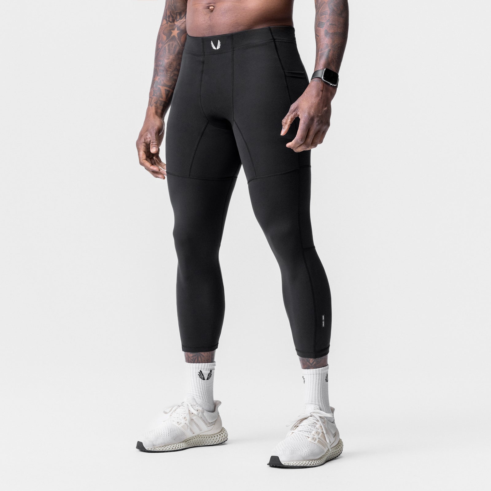 0747. WarpFlexx® Side Pocket 3/4-Length Legging Black | ASRV sale